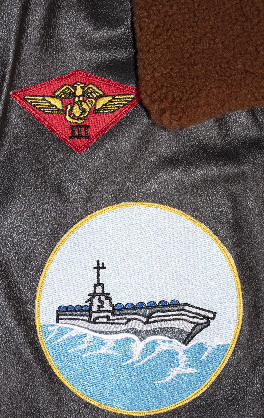 Куртка-бомбер KODZIC AMERICAN TOP GUN кожа brown (1317) 