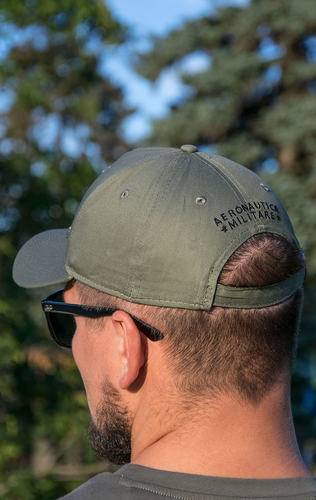 Бейсболка AERONAUTICA MILITARE FW 22/23/CN verde militare (HA 1122)