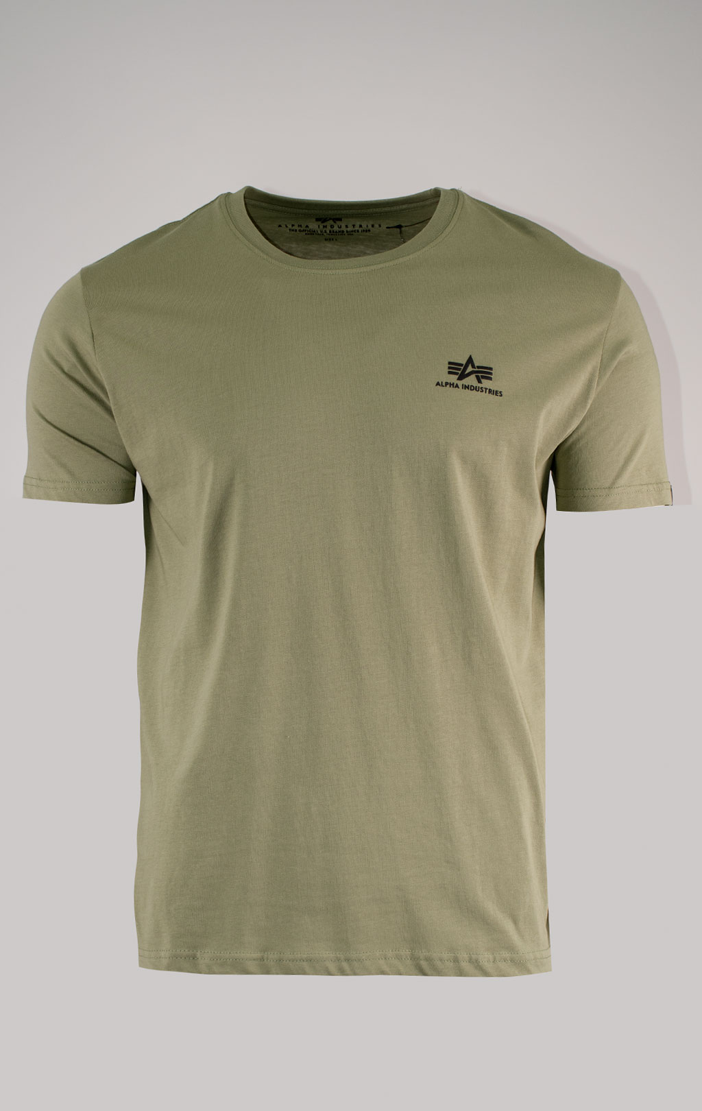 Футболка ALPHA INDUSTRIES BASIC T SMALL LOGO olive 