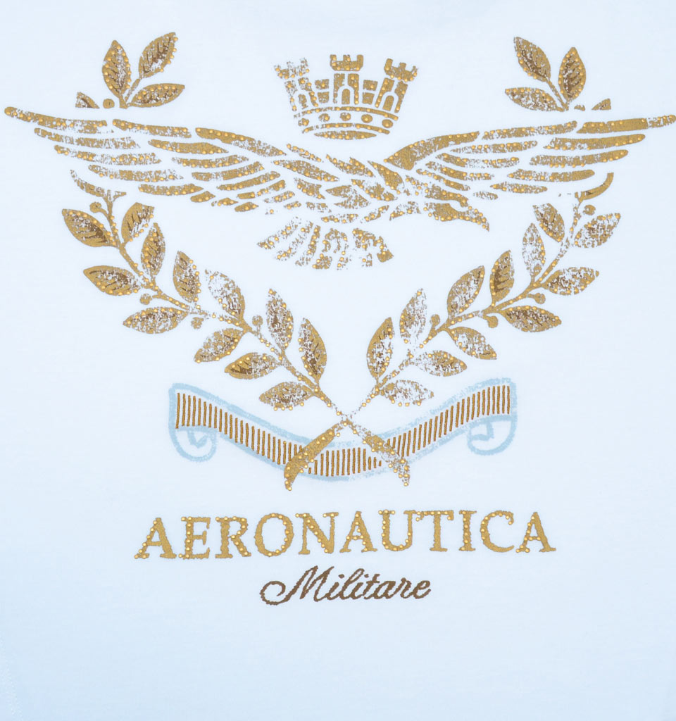 Женская футболка AERONAUTICA MILITARE bianco ottico (TS 1492) 