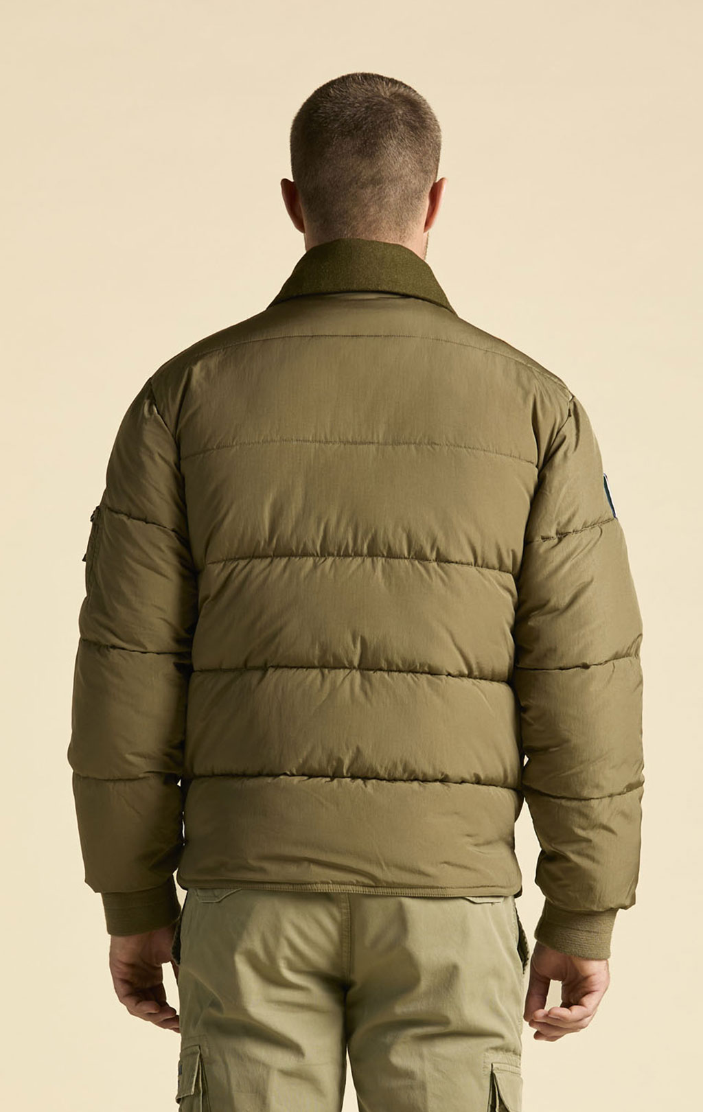 Куртка-пилот AERONAUTICA MILITARE FW 26/27/CN caffelatte/yellow curry (AB 3081) 