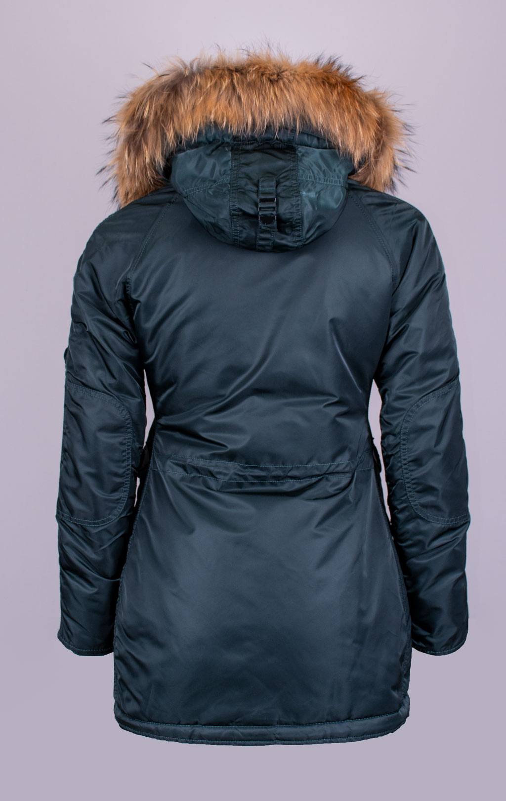 Женская аляска ALPHA INDUSTRIES VF 59 N-3B натур. мех petrol dark 