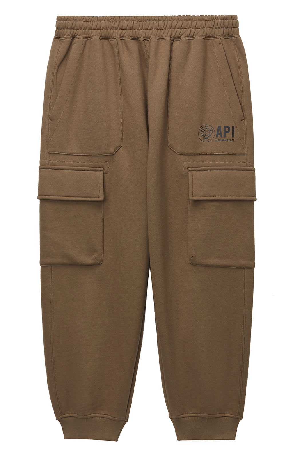 Брюки спортивные джоггеры ALPHA INDUSTRIES UNFRM CARGO SWEATPANTS FW 25/26 tan M001151 