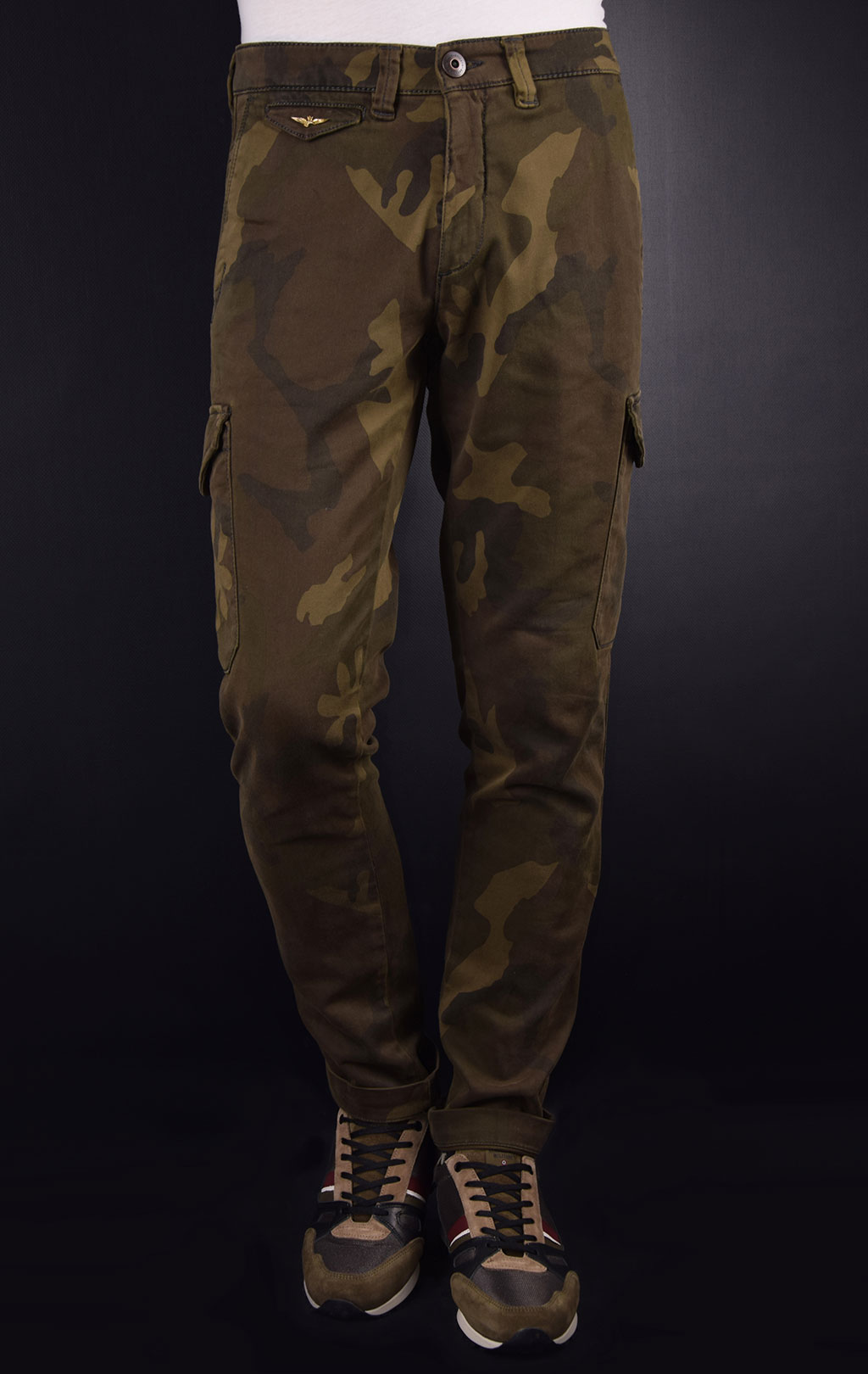 Брюки-карго AERONAUTICA MILITARE camouflage verde (PA 1320) 