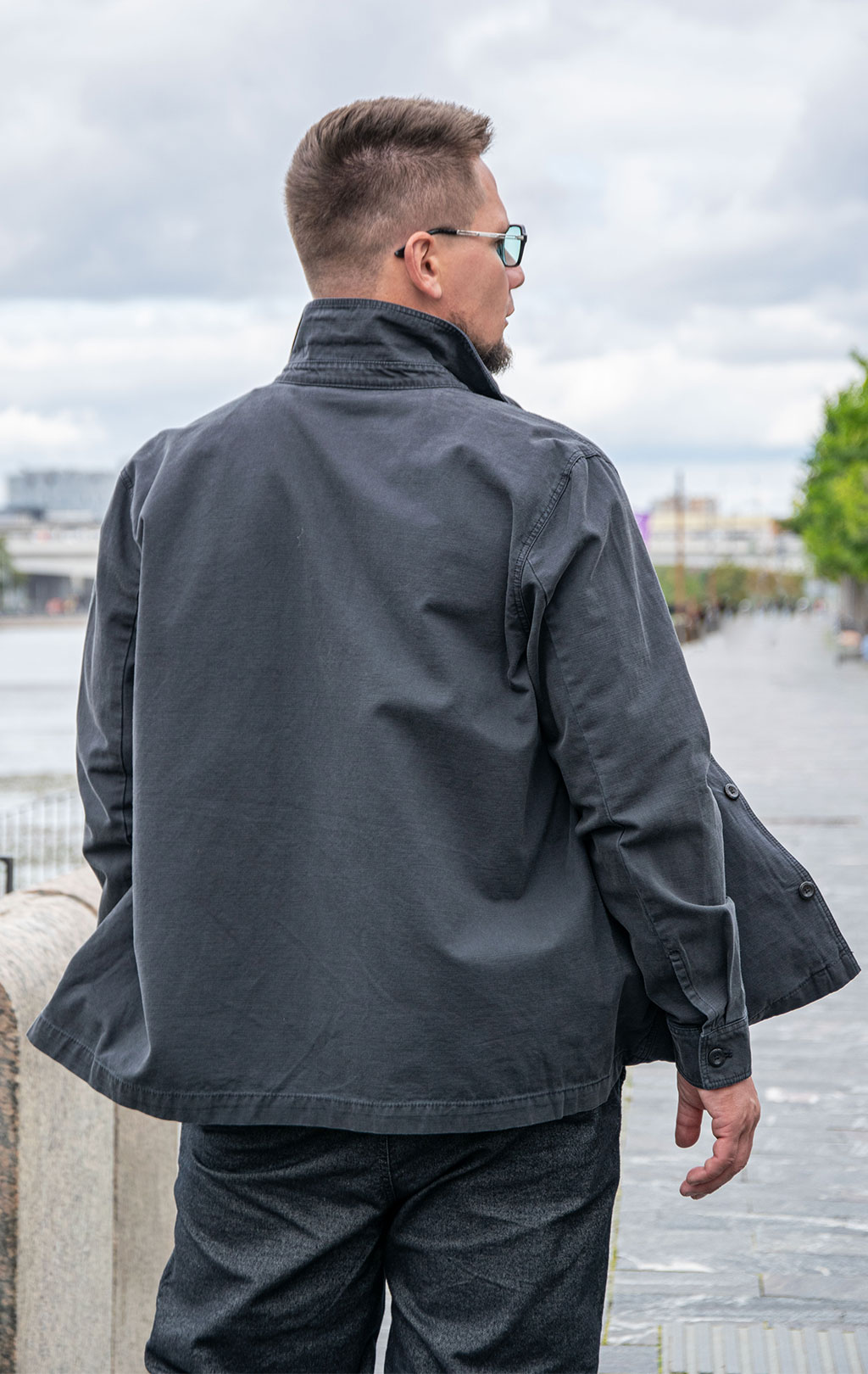 Ветровка AERONAUTICA MILITARE FW 25/26/IN jet black (AC 0036) 