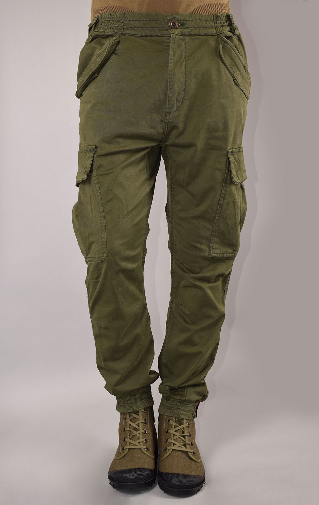 Брюки-карго ALPHA INDUSTRIES AIRMAN VINTAGE dark olive 