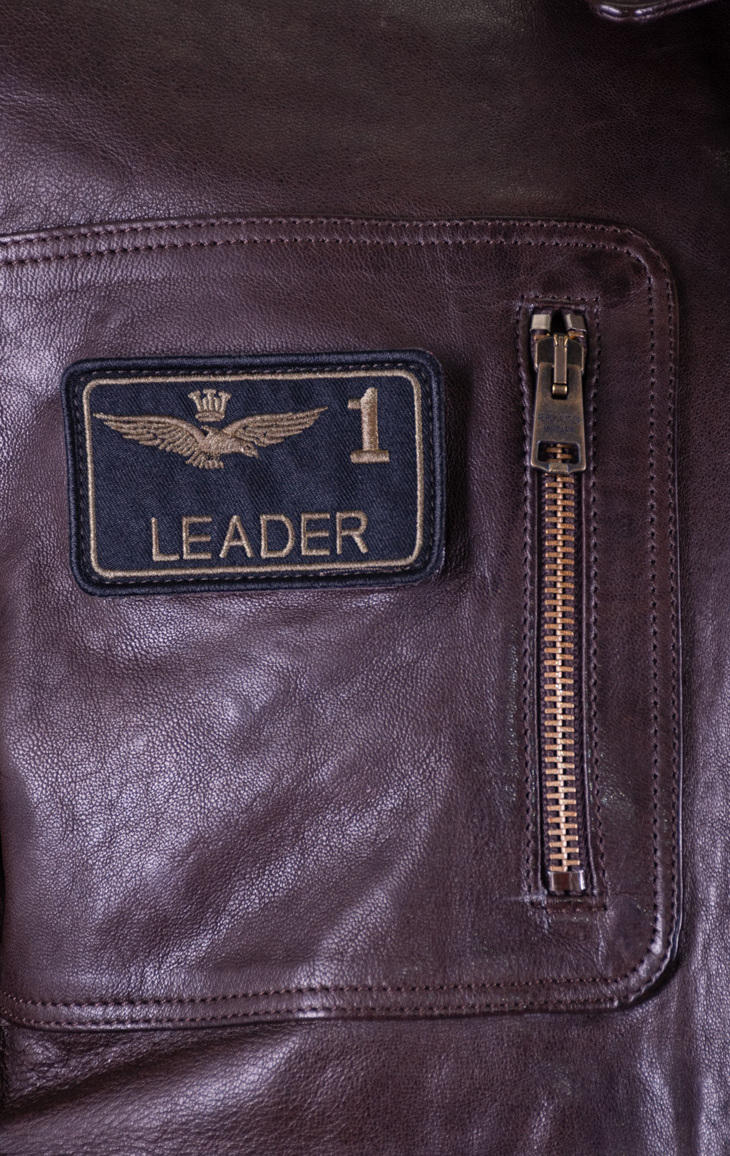 Куртка-пилот AERONAUTICA MILITARE кожа FW 26/27/IT marrone (PN 0846) 