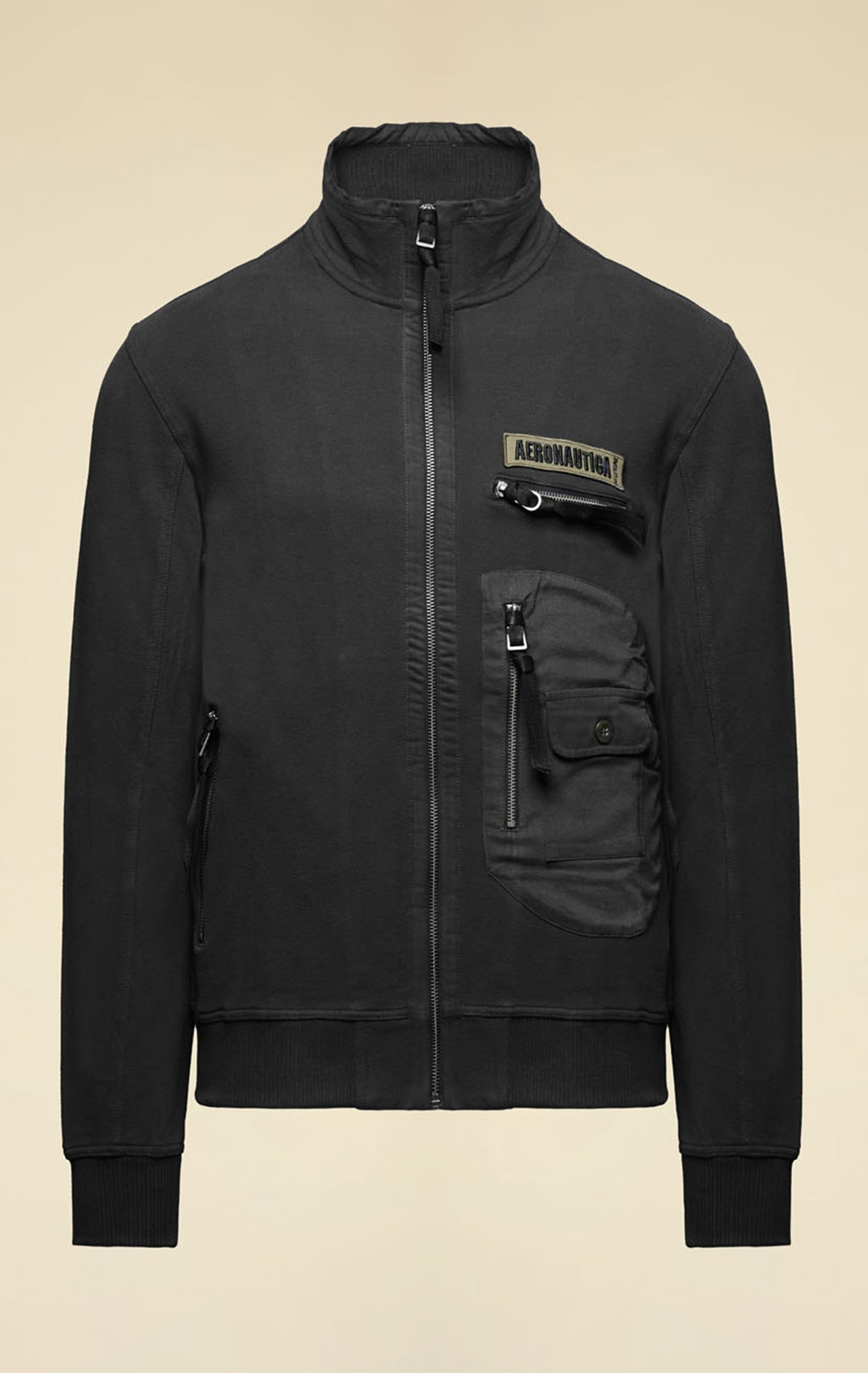 Олимпийка AERONAUTICA MILITARE big size FW 25/26/TR jet black (FE 2069) 