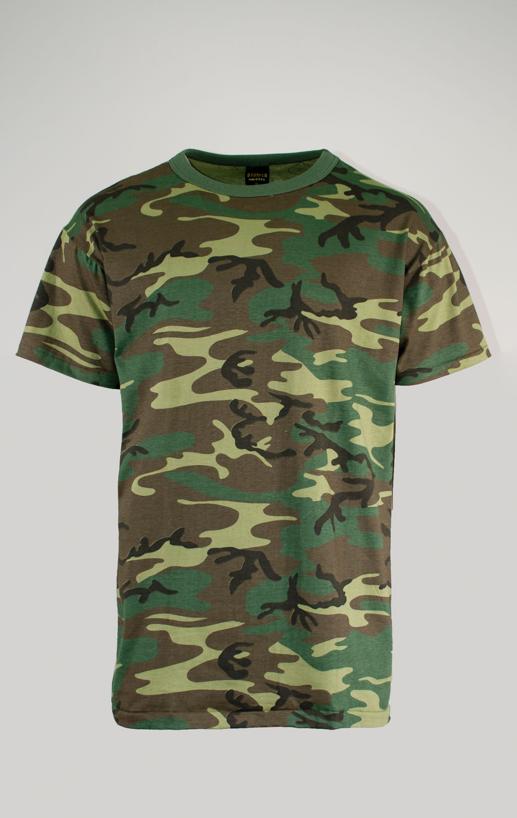 Футболка полевая 100% cotton camo woodland США