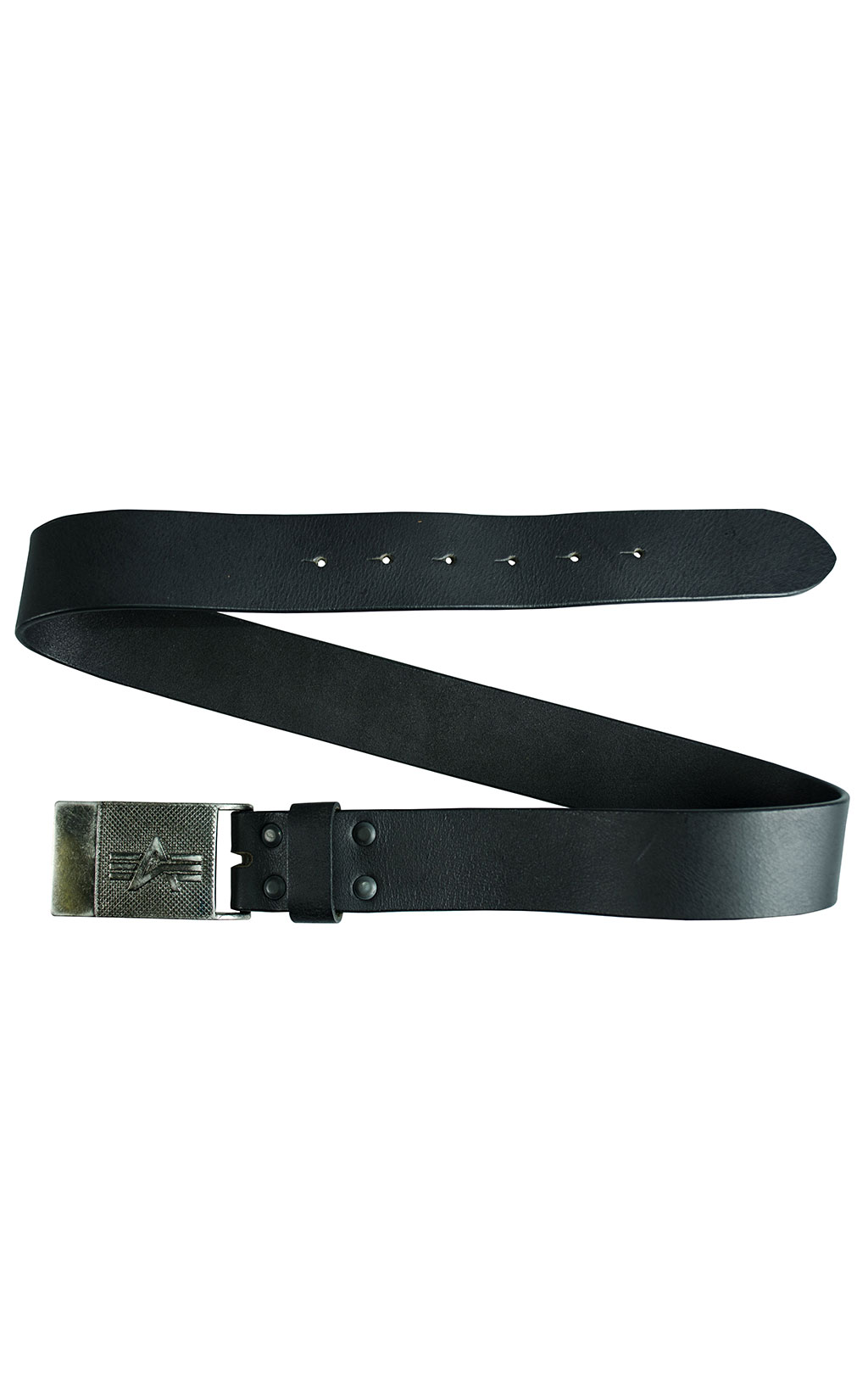 Ремень кожаный ALPHA INDUSTRIES LEATHER BELT black 