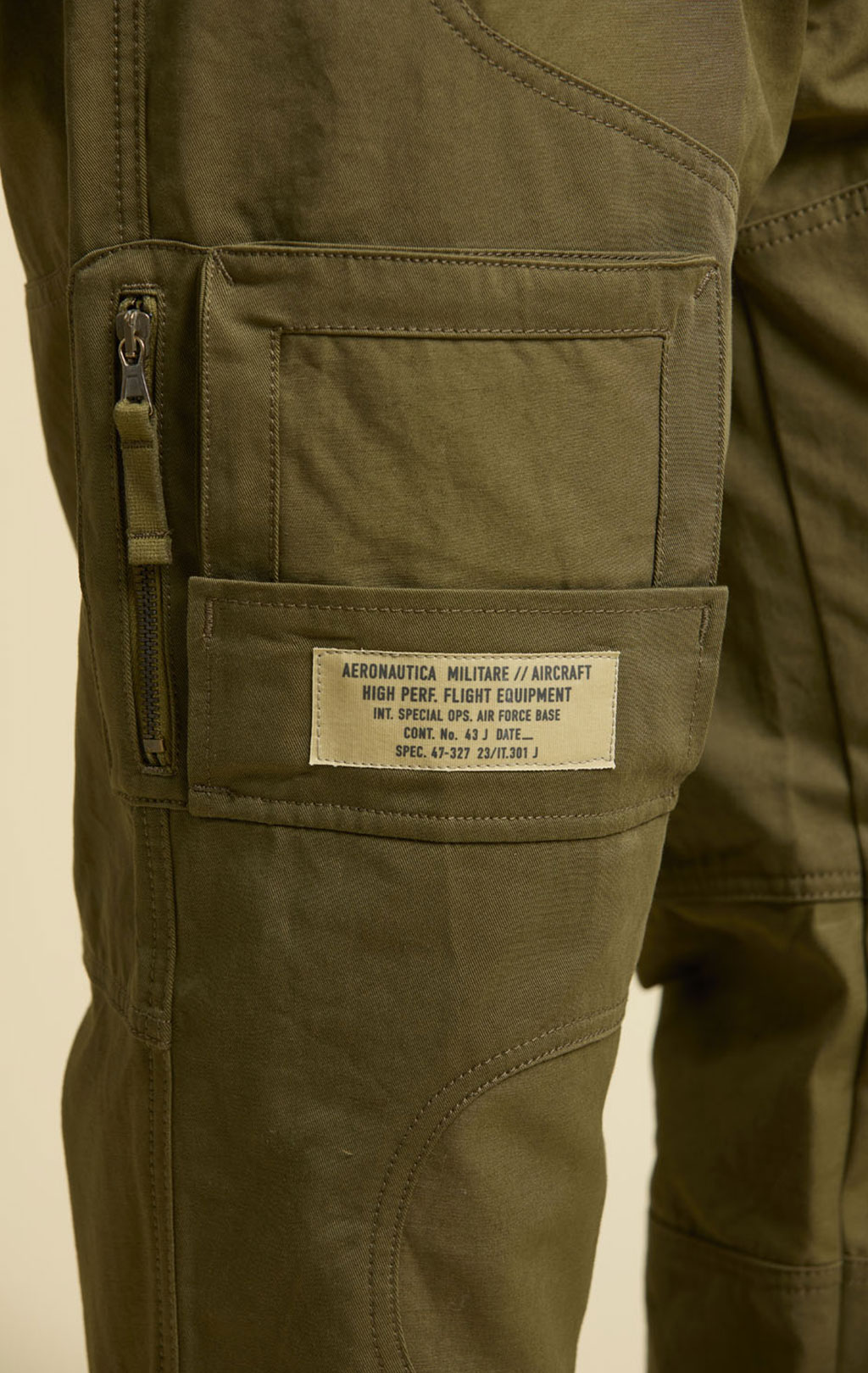 Брюки-карго AERONAUTICA MILITARE ANTI-G плотные FW 25/26/AL dark olive (PA 1696) 