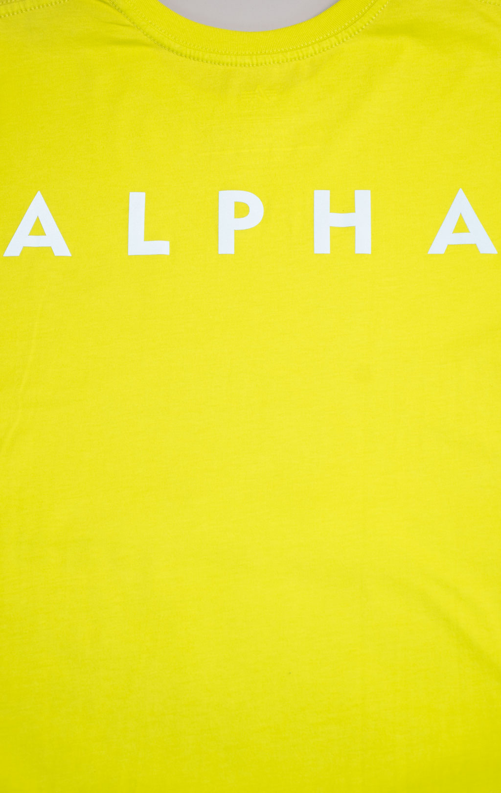 Футболка ALPHA INDUSTRIES REFLECTIVE SMALL LOGO neon yellow 
