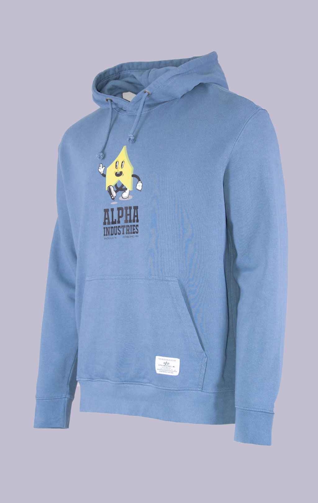 Толстовка ALPHA INDUSTRIES ALPHA BADGE HOODIE SS 24 m copen blue 