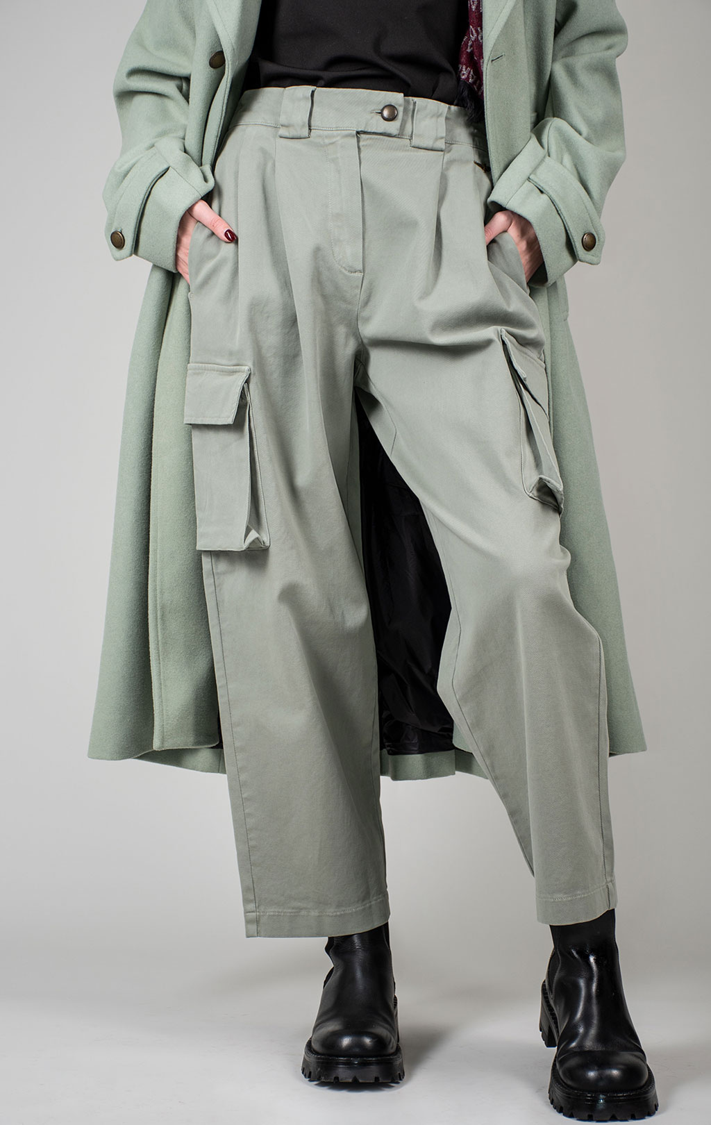 Женские брюки-карго AERONAUTICA MILITARE FW 24/25/IT verde the (PA 1639) 
