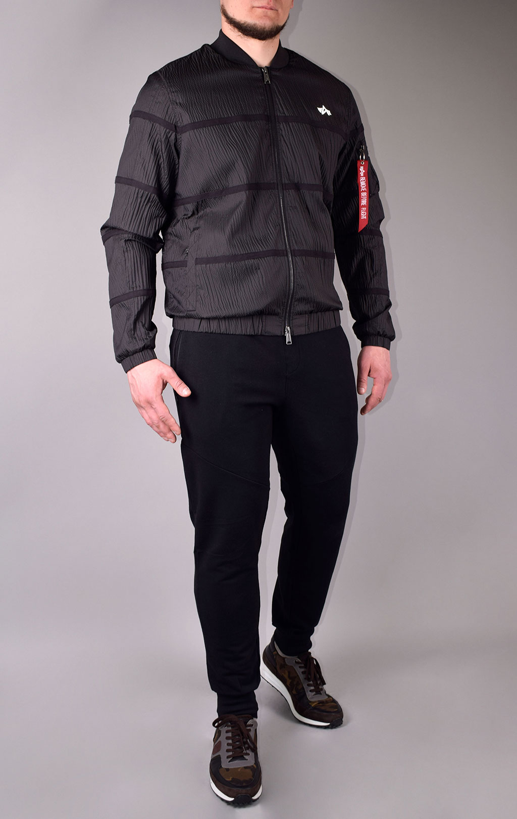 Ветровка ALPHA INDUSTRIES PARACHUTE UTILITY original fit black 