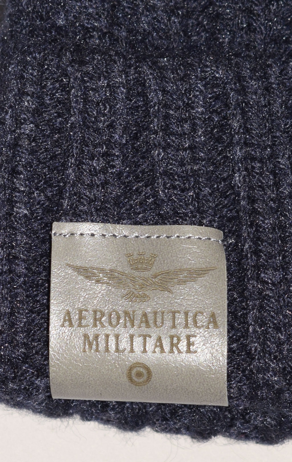 Шапка вязаная AERONAUTICA MILITARE FW 23/24/CN blue navy (CU 045) 