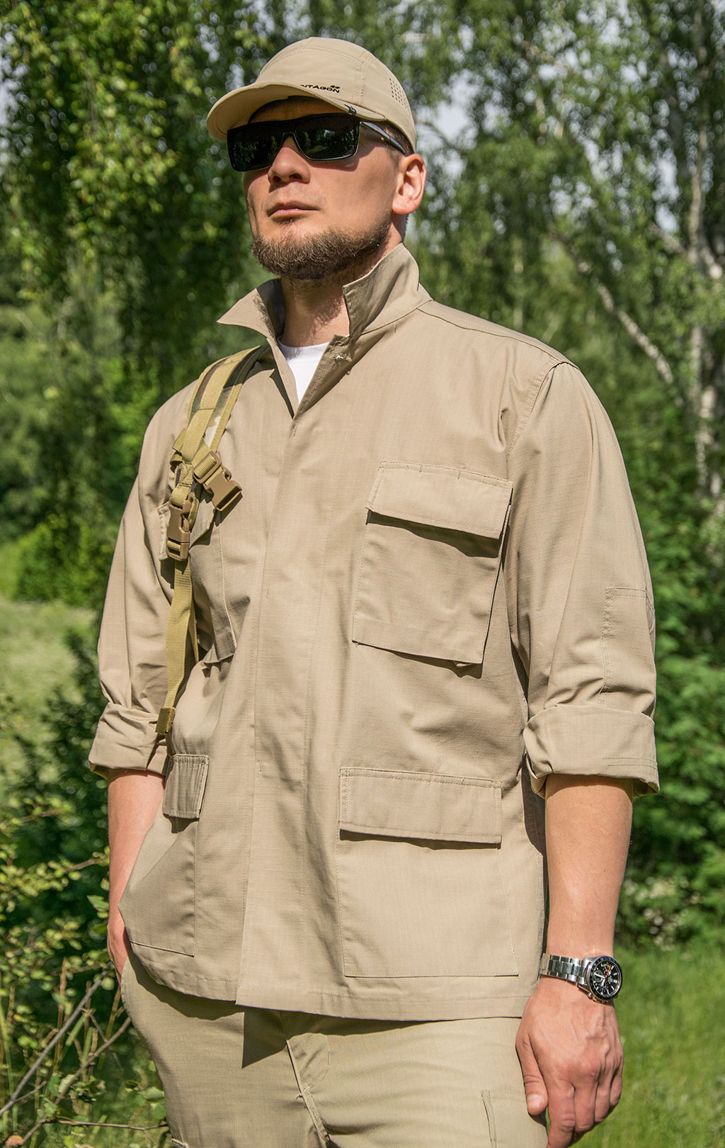 Китель полевой Tru-Spec BDU полиэстр Rip-Stop tan (khaki) 