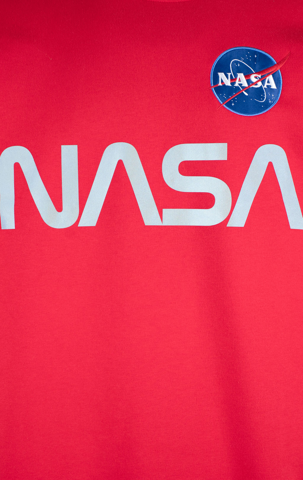Свитшот ALPHA INDUSTRIES NASA reflective speed red 
