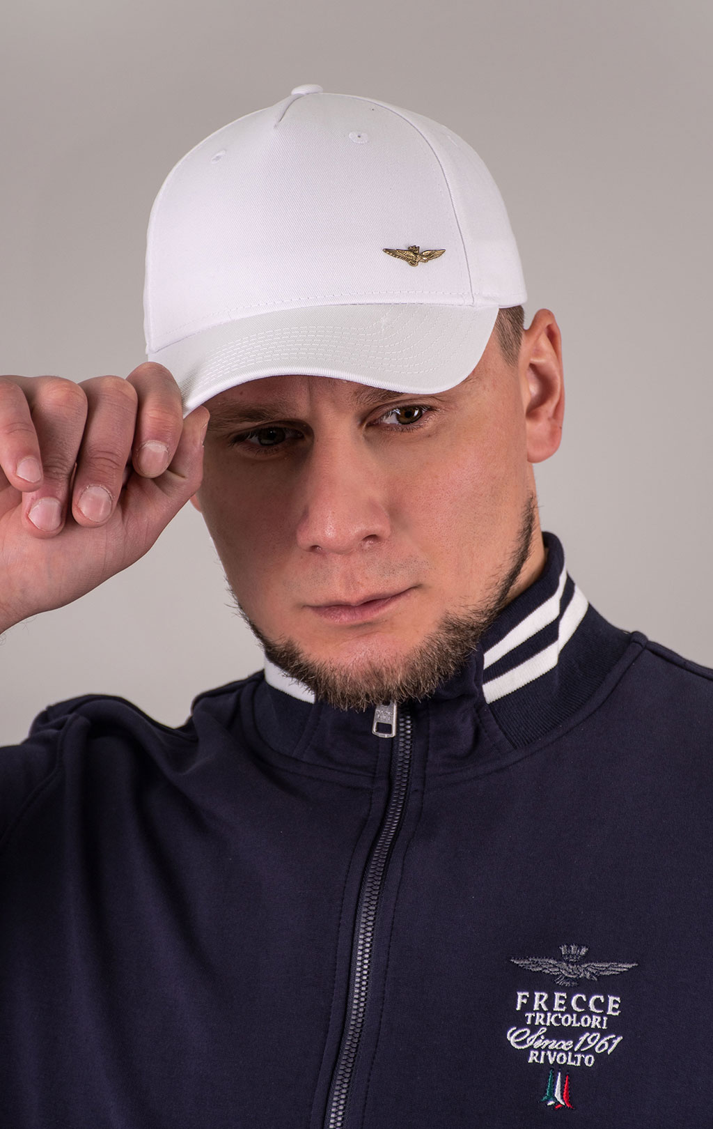 Бейсболка AERONAUTICA MILITARE SS 24/CN off white (HA 1122)