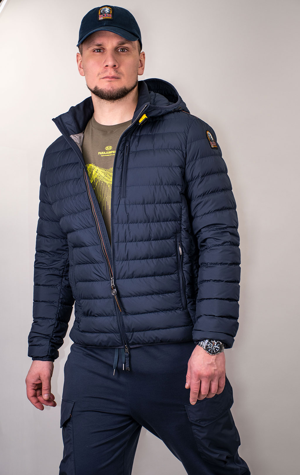Куртка-пуховик лёгкая PARAJUMPERS LAST MINUTE FW 25/26 blue navy 