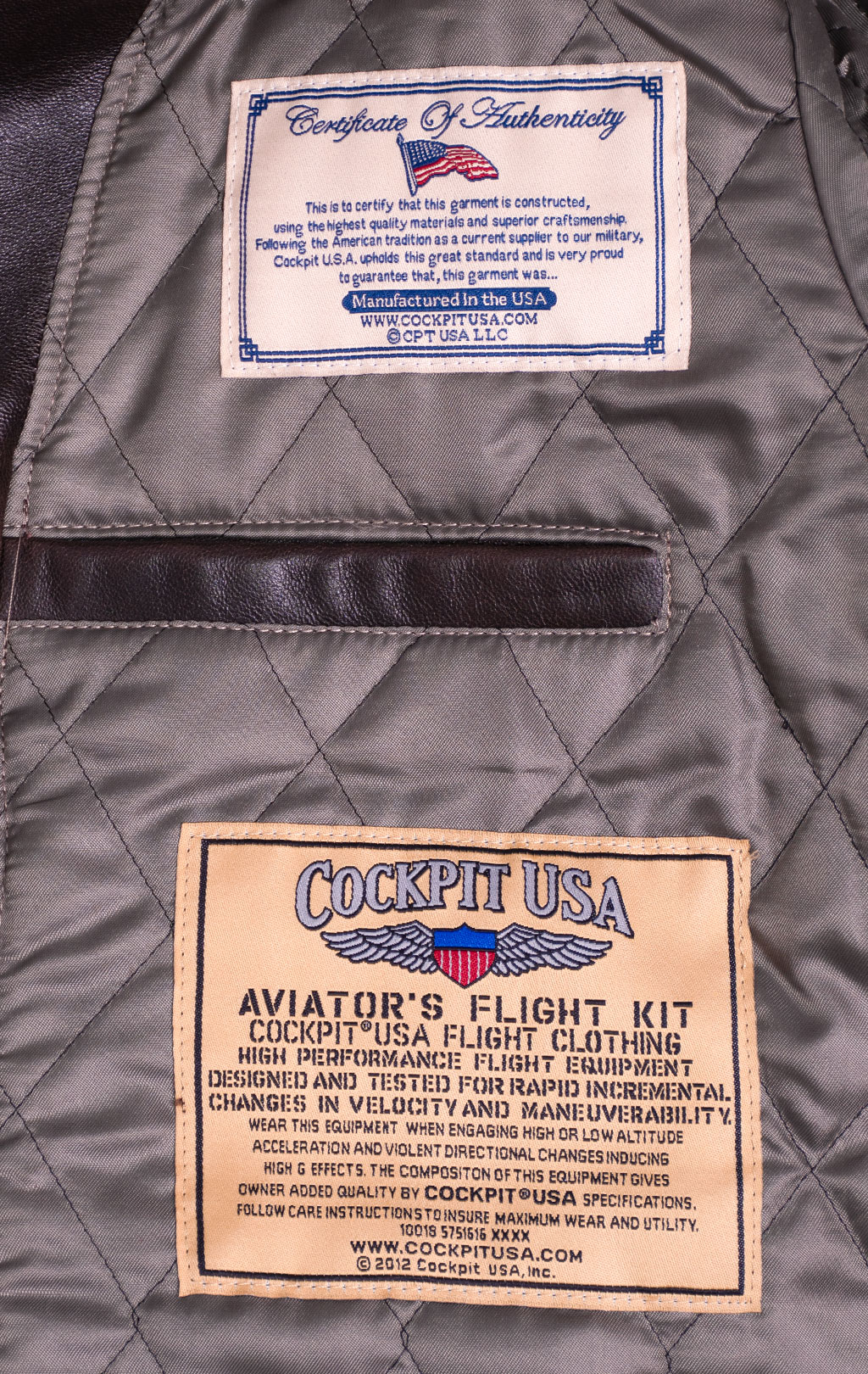 Куртка-пилот COCKPIT G-1 NAVY кожа brown (Z201035) 