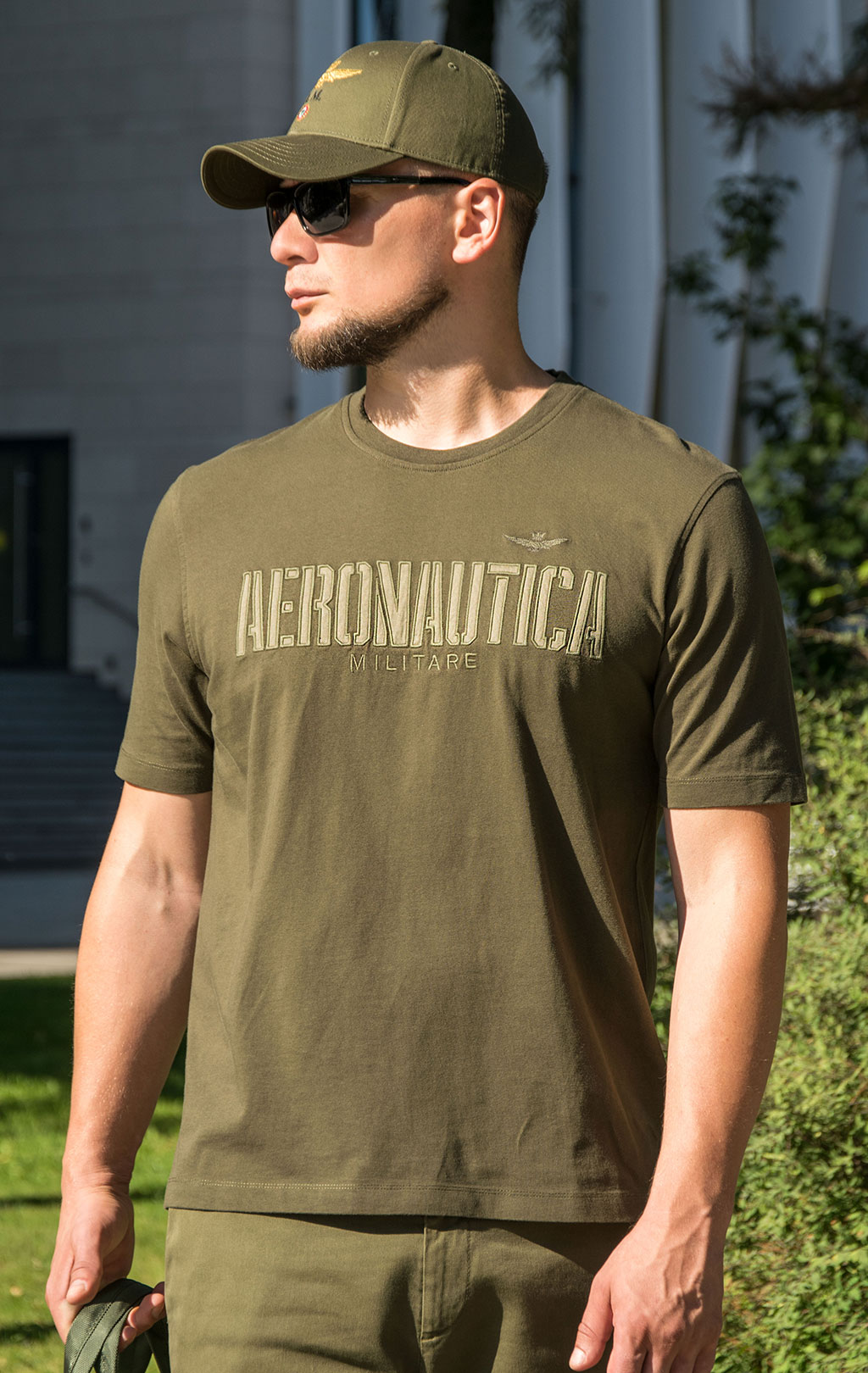 Футболка AERONAUTICA MILITARE FW 23/24/TR off green (TS 2130) 