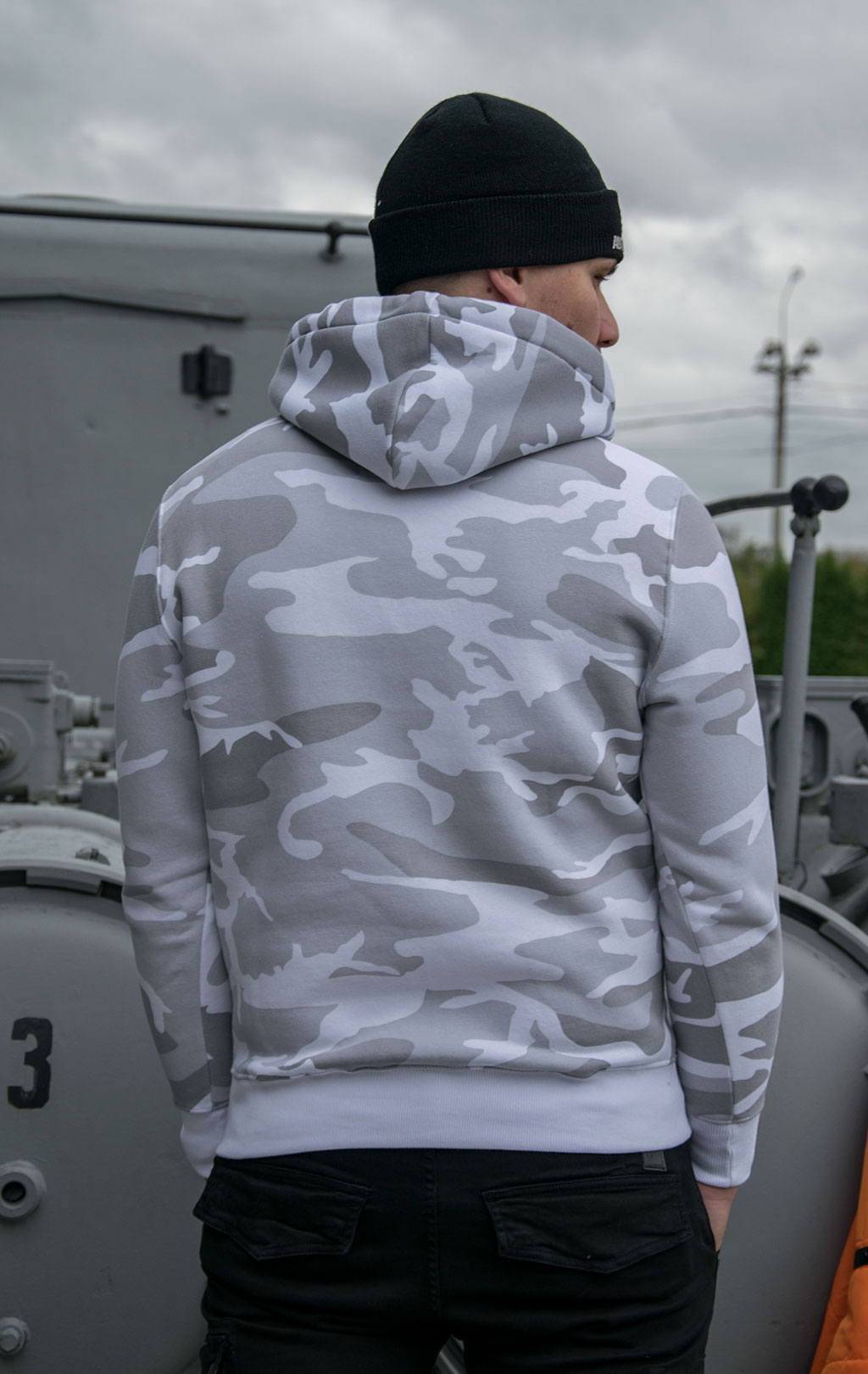 Толстовка ALPHA INDUSTRIES BASIC HOODY white camo 