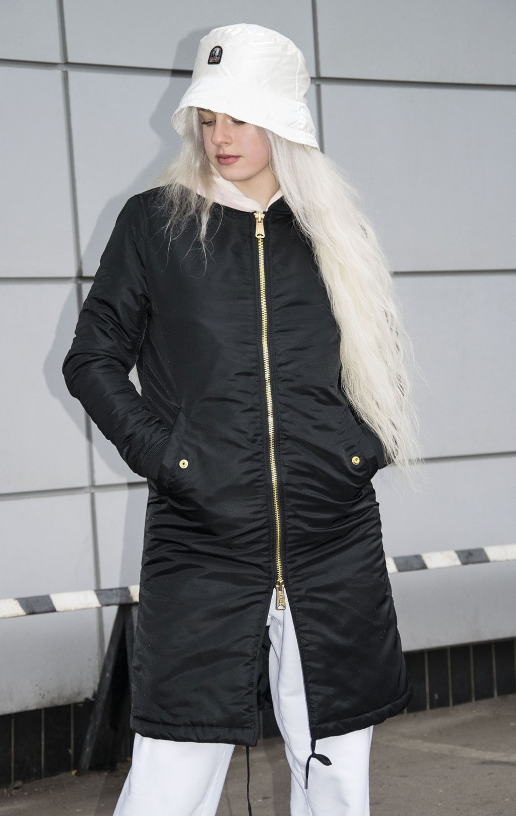 Женская куртка-бомбер удлинённая ALPHA INDUSTRIES COAT PM MA-1 black,купить в Интернет-магазине ForceAge.