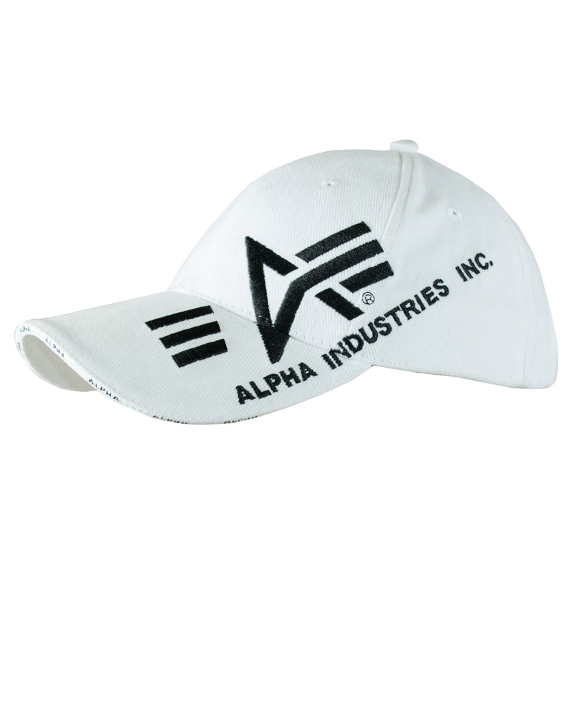 Бейсболка ALPHA INDUSTRIES BIG A CROSS CAP white 