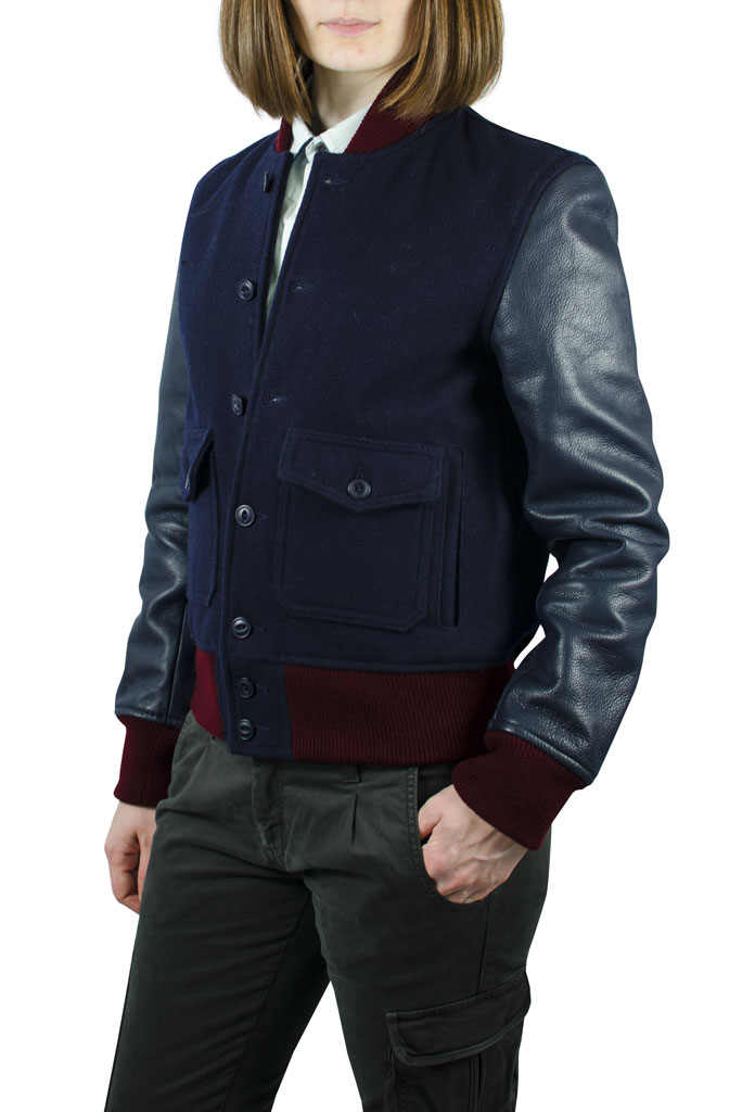 Женская куртка SCHOTT NYC VARSITY BOMBER navy (7175OW) 