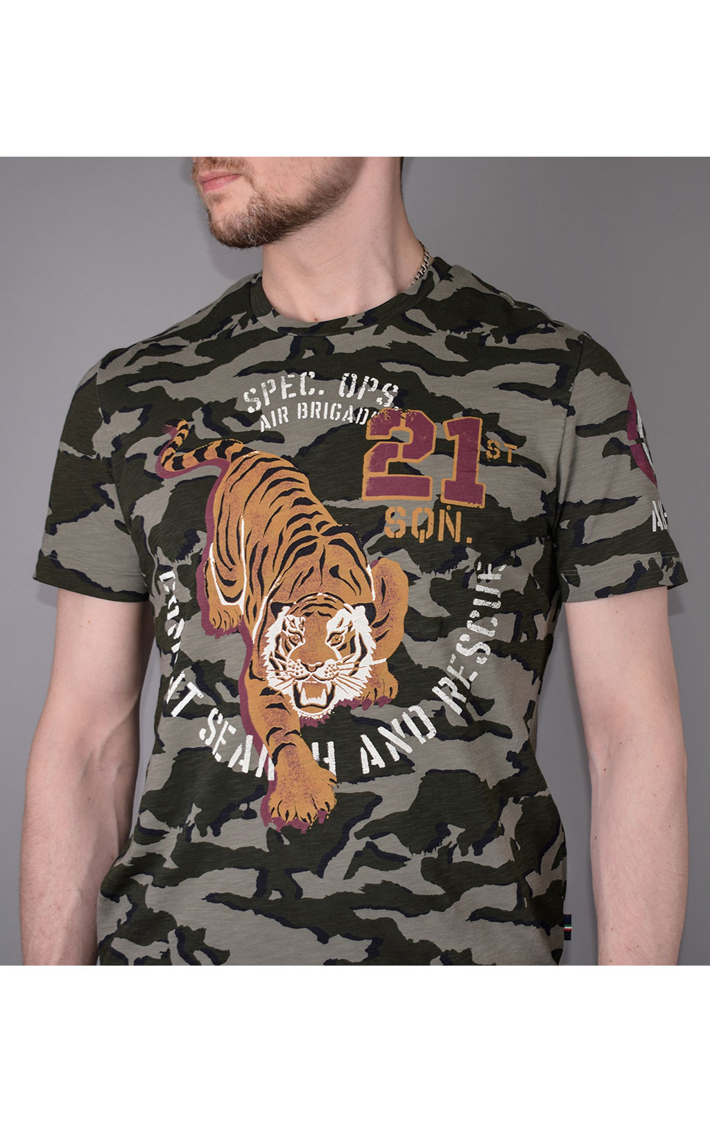 Футболка AERONAUTICA MILITARE SS 20/IN camouflage AM23 (TS 1728) 