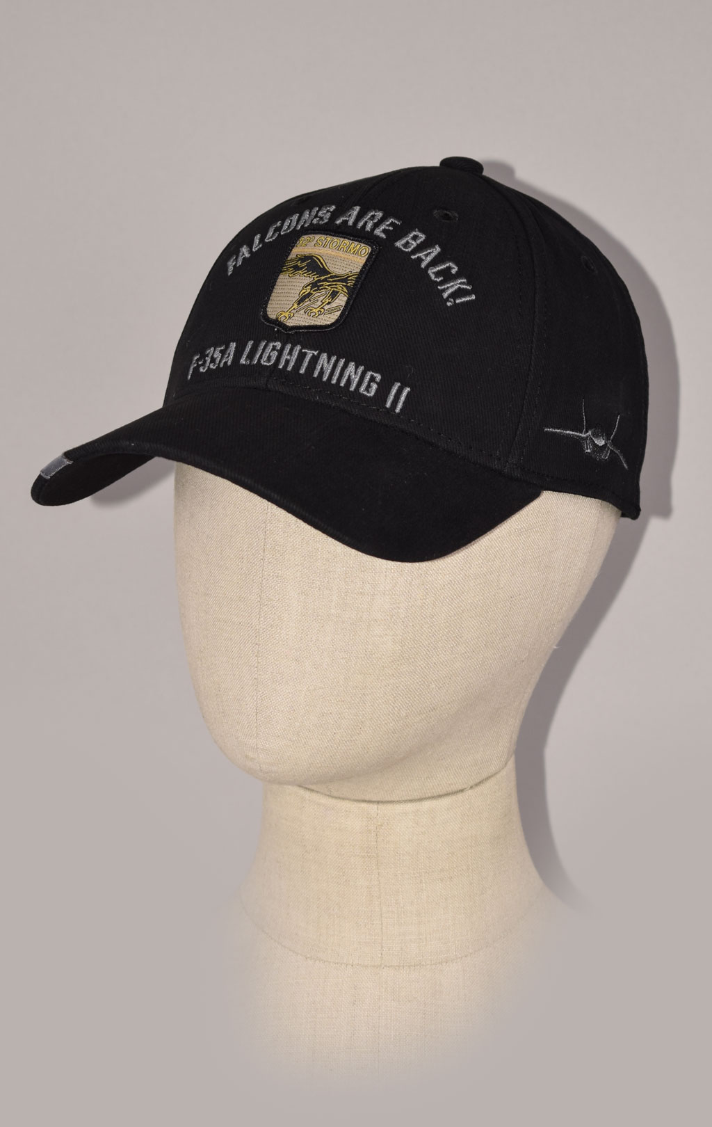 Бейсболка AERONAUTICA MILITARE FW 22/23/CN jet black (HA 1121)