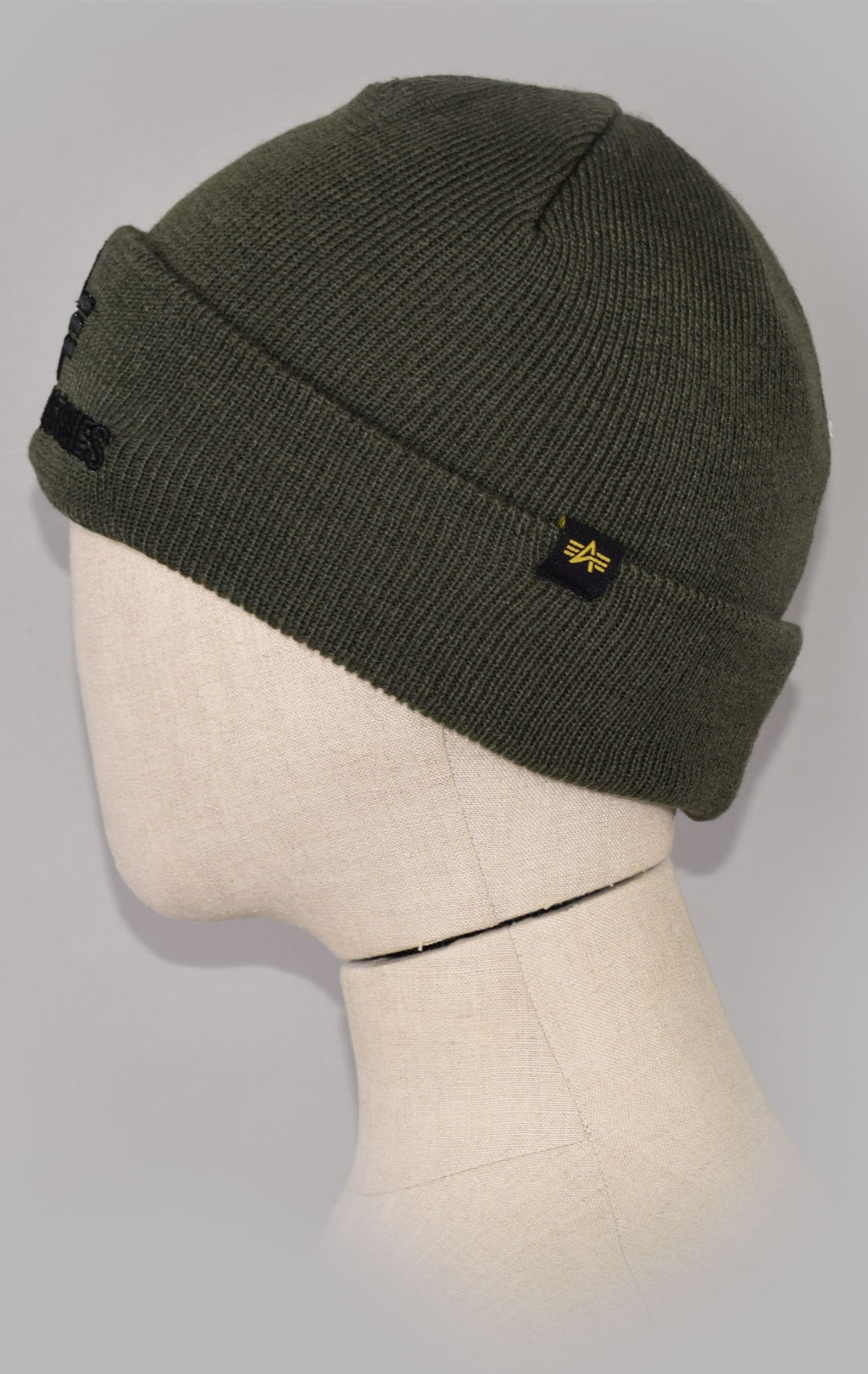 Шапка ALPHA INDUSTRIES 3D BEANIE dark green 