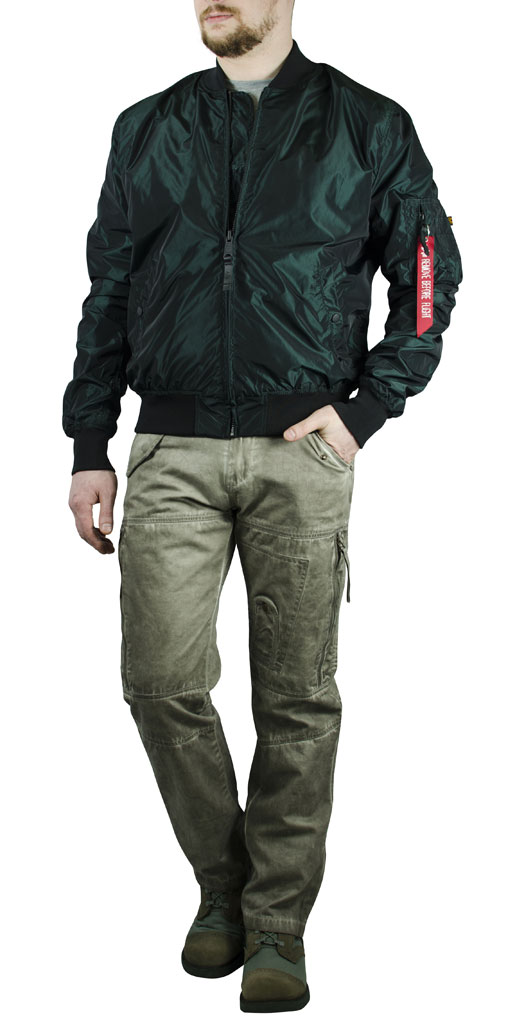 Ветровка-бомбер ALPHA INDUSTRIES LW IRIDIUM MA-1 dark petrol Ветровка-бомбер ALPHA INDUSTRIES LW IRIDIUM MA-1 dark petrol
