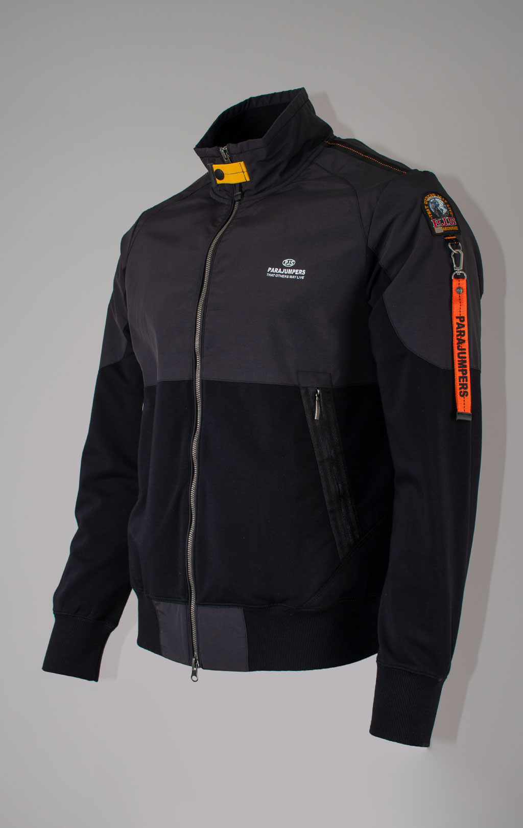 Толстовка комбинированная PARAJUMPERS JANGO FW 25/26 black 