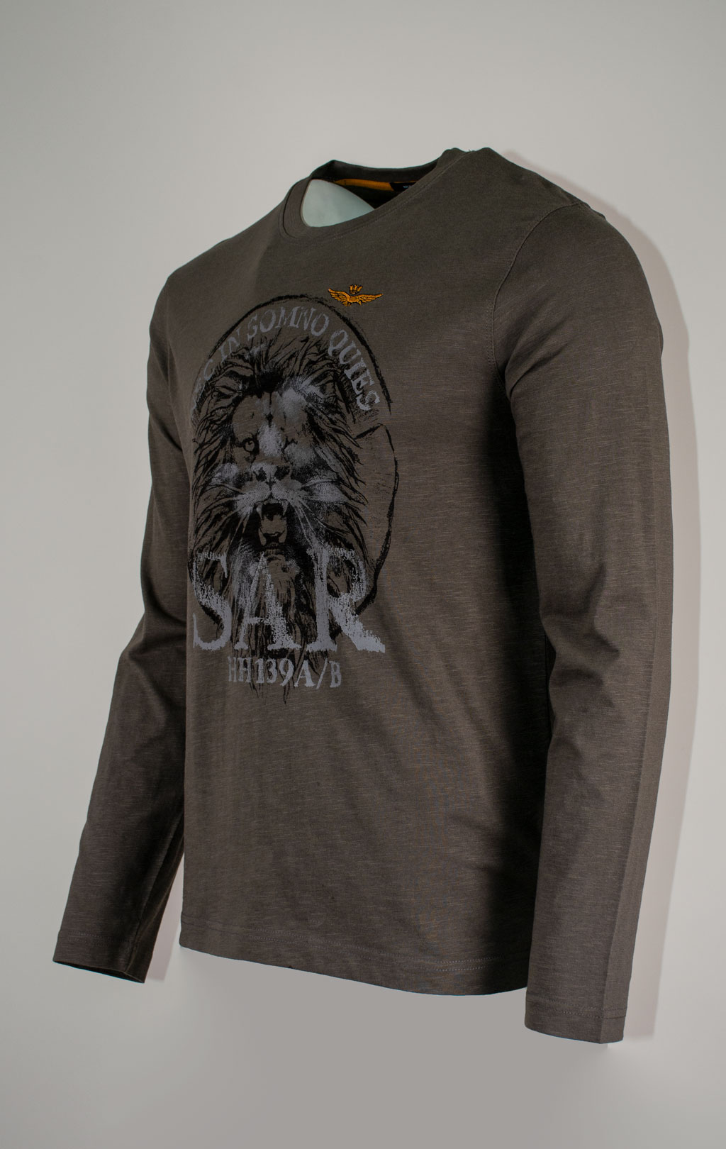 Лонгслив AERONAUTICA MILITARE FW 25/26/BD beluga grey (TS 2485) 