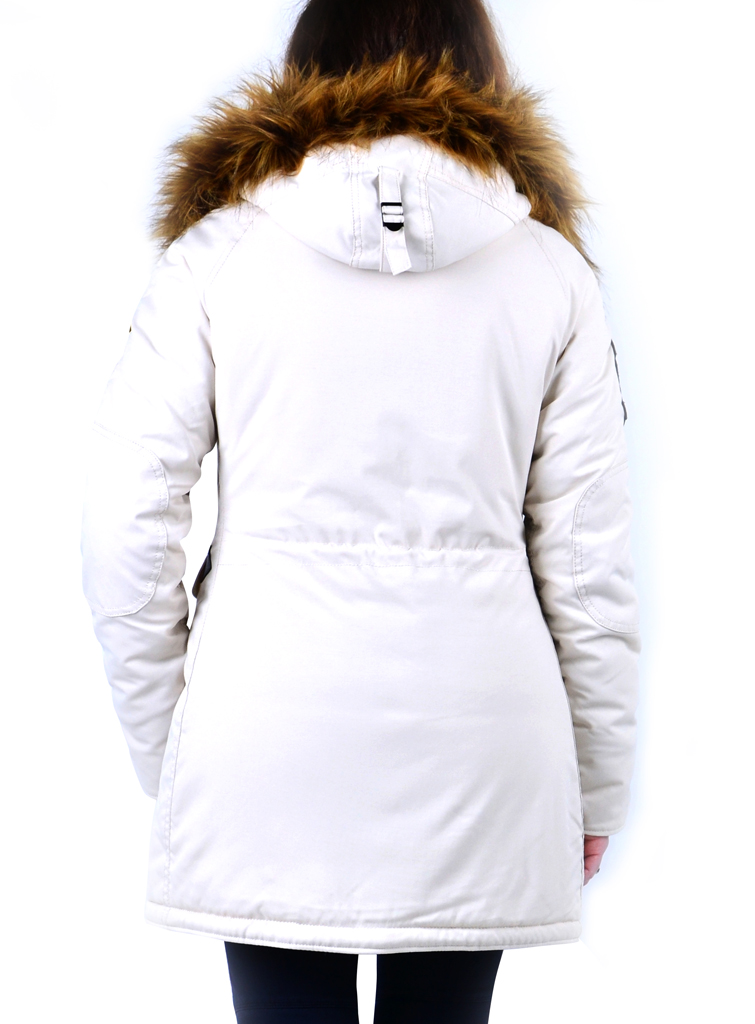 Женская аляска ALPHA INDUSTRIES EXPLORER white off 