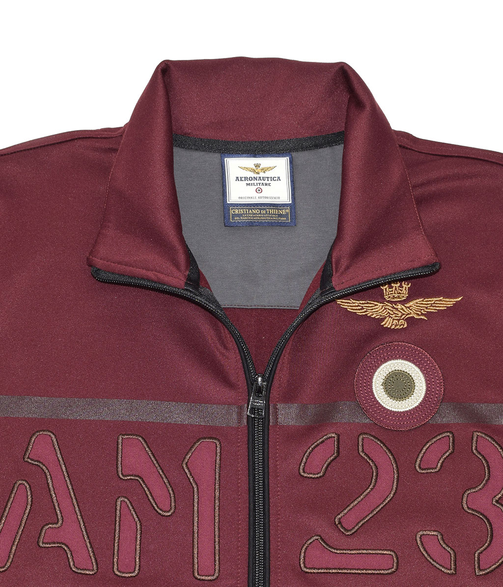 Толстовка AERONAUTICA MILITARE FW 19/20 deep red (FE 1431) 