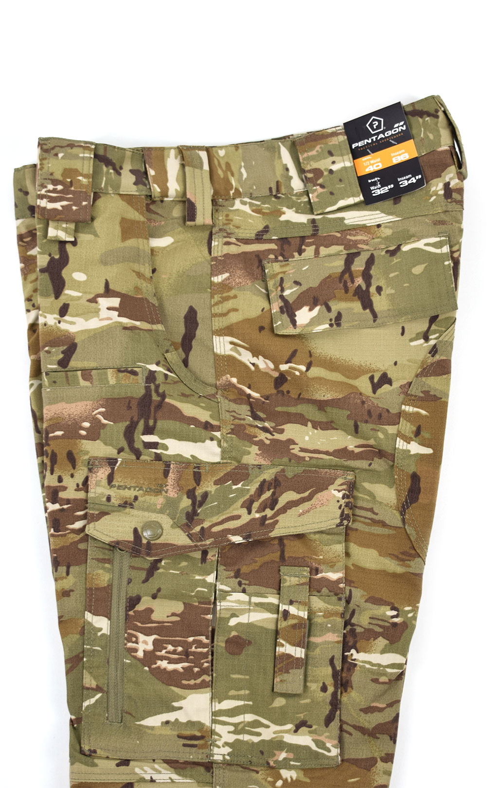 Брюки тактические Pentagon RANGER 2.0 big size хлопок35%/полиэстр65% Rip-Stop stretch camo penta 05007 