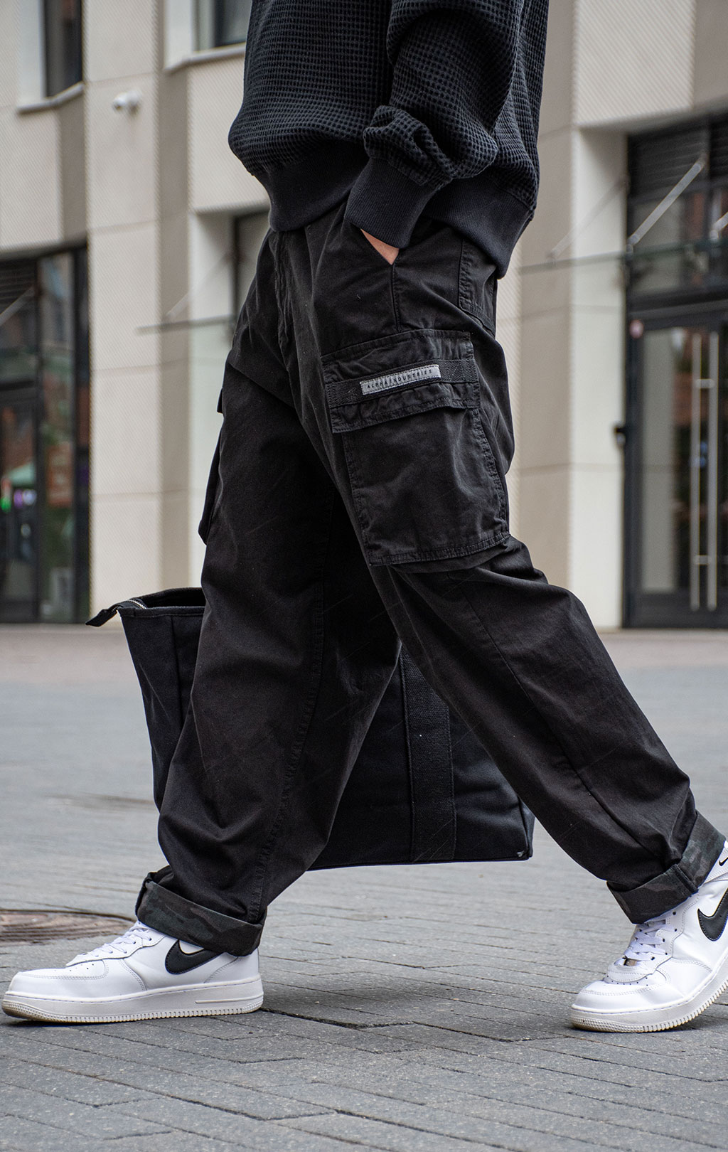 Брюки-карго ALPHA INDUSTRIES AVIATOR CARGO PANT black 