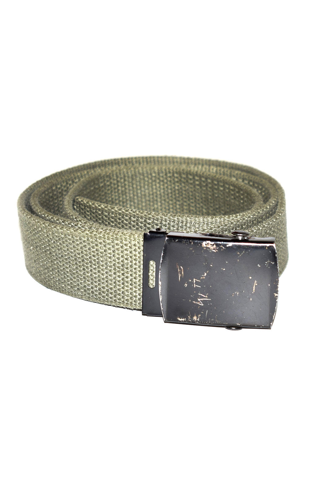 Ремень брючный брезент black buckle olive б/у Голландия