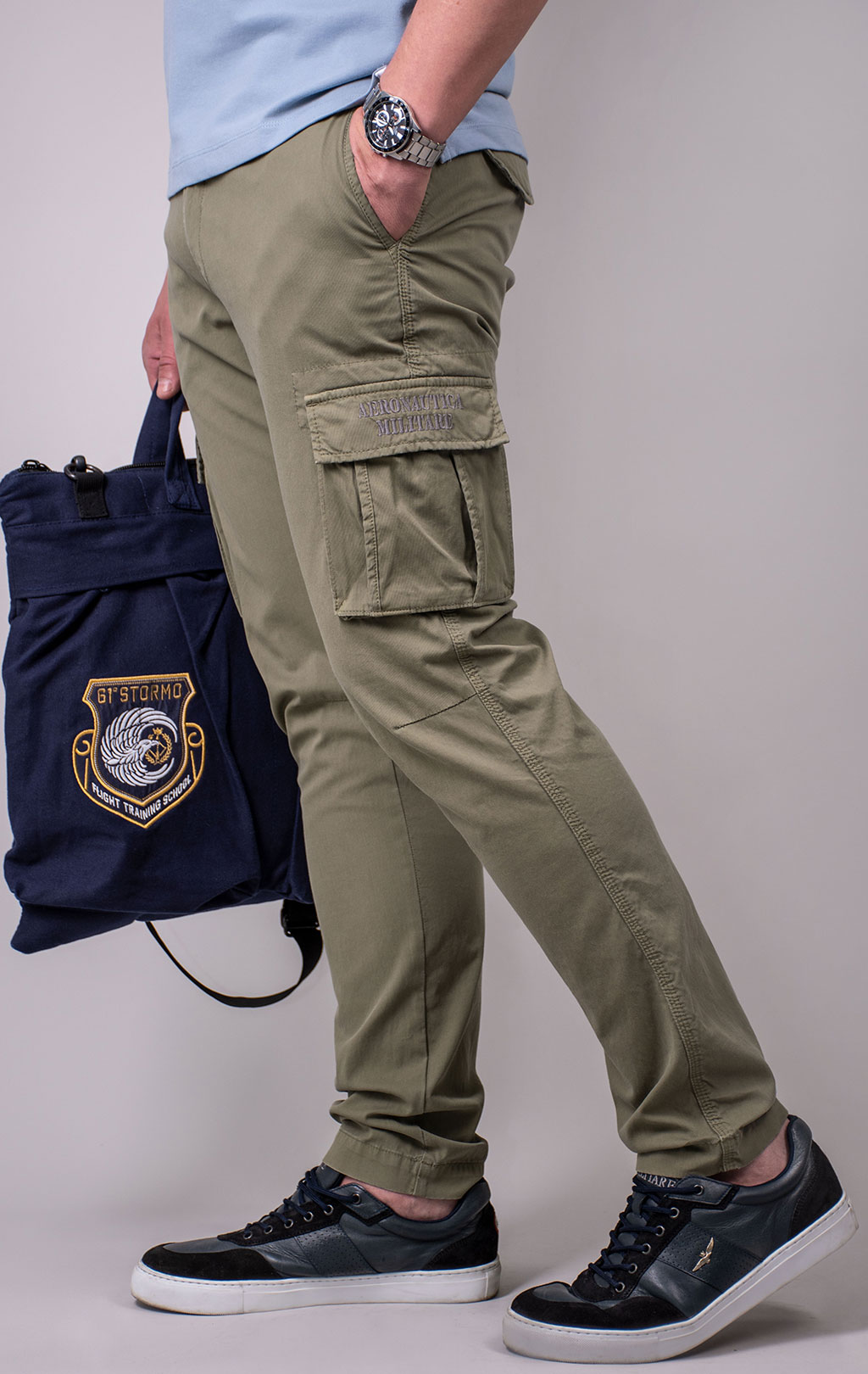 Брюки-карго AERONAUTICA MILITARE SS 24 m/AL green (PA 1329) 
