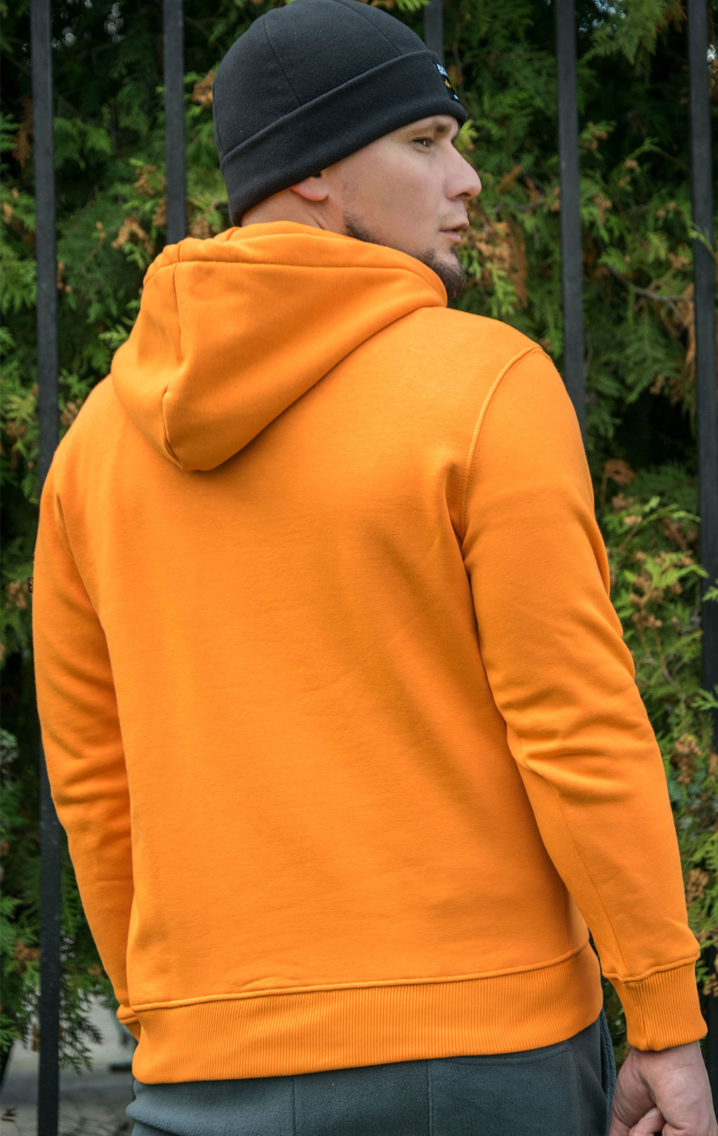 Толстовка ALPHA INDUSTRIES ALPHA LABEL HOODY Alpha orange 