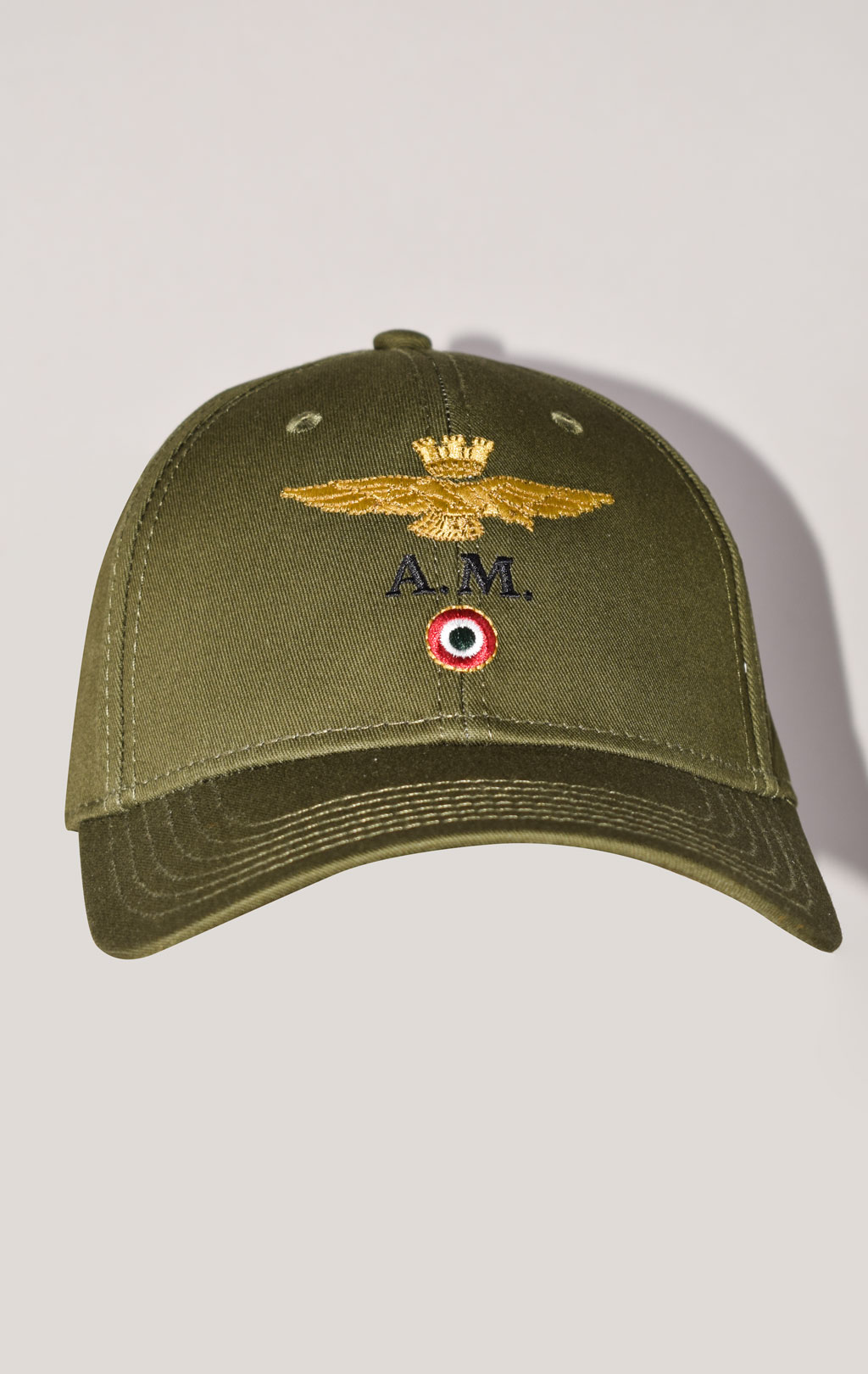 Бейсболка AERONAUTICA MILITARE SS 22/CN verde militare (HA 1100) 