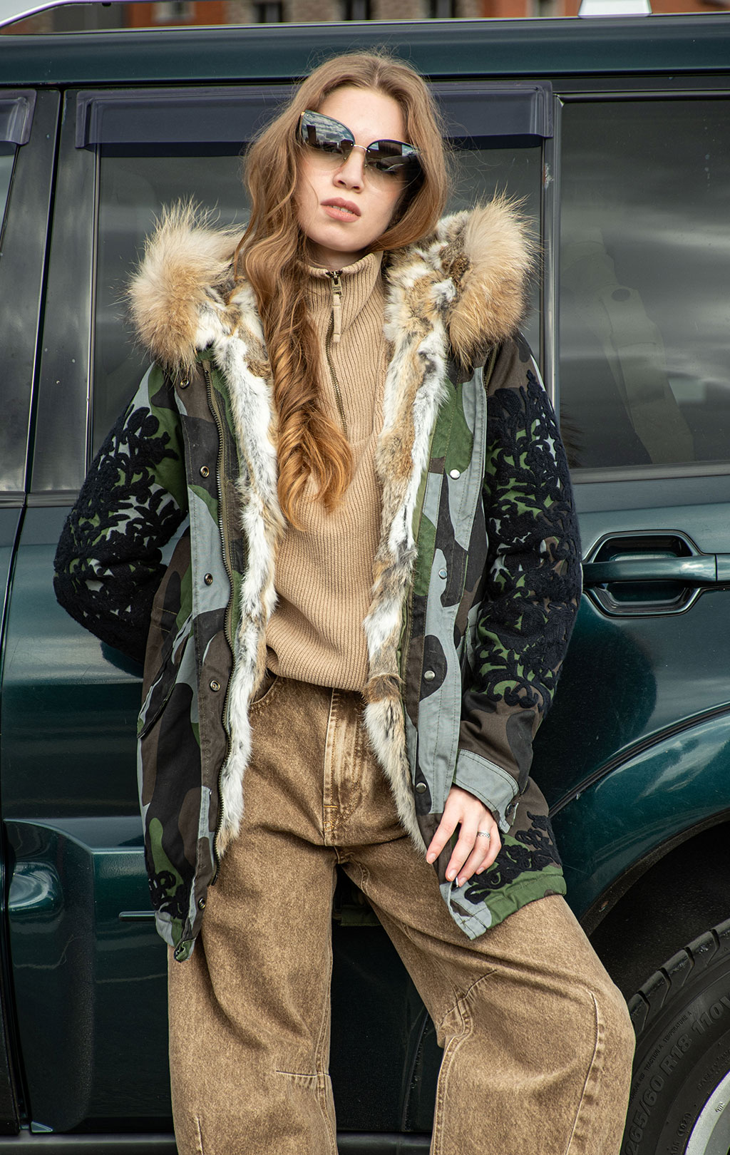 Женская куртка-парка CANADIAN BERNIERES CANVAS COTTON bosco green 