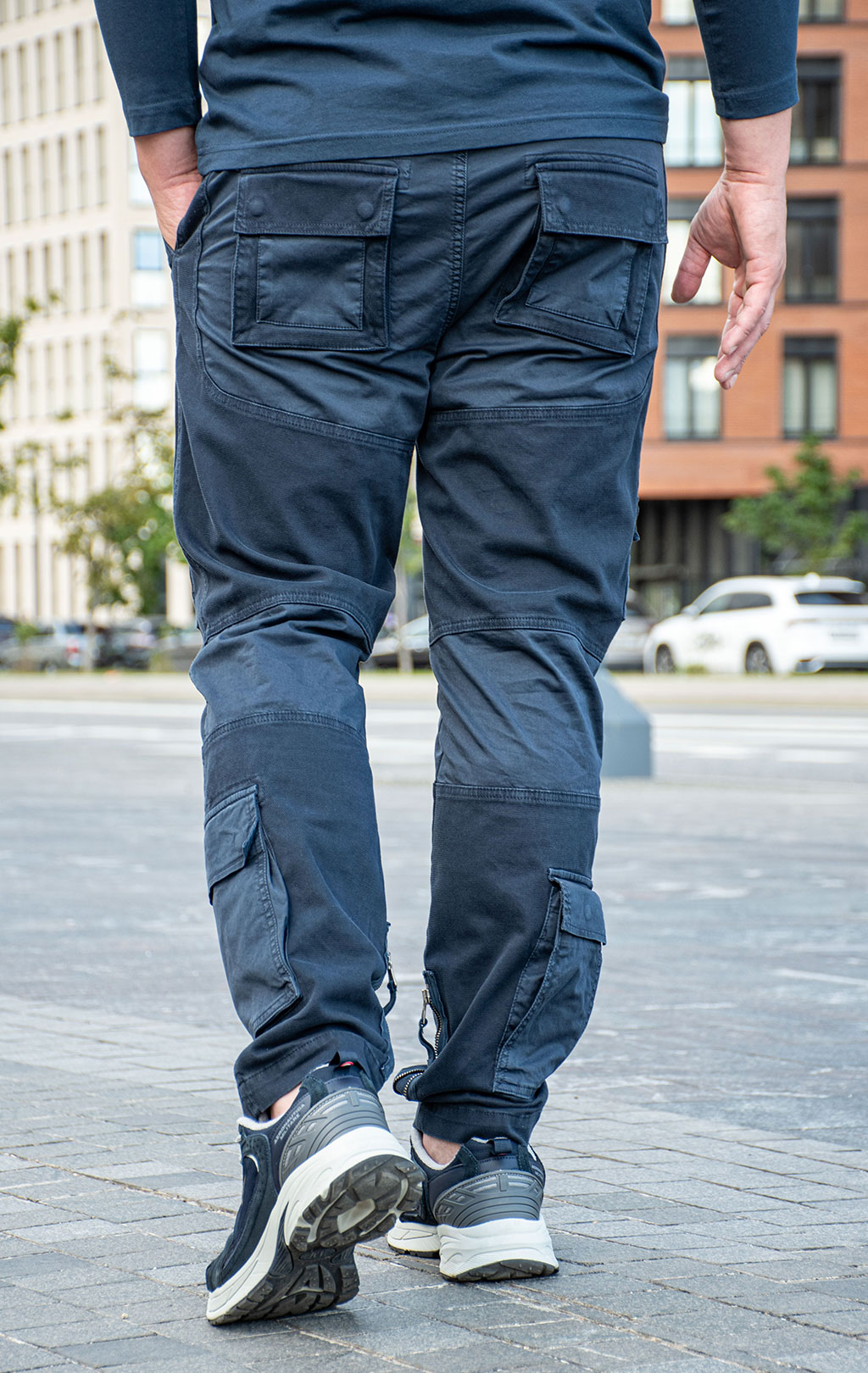 Брюки-карго AERONAUTICA MILITARE ANTI-G плотные FW 25/26/AL blue navy (PA 1664) 
