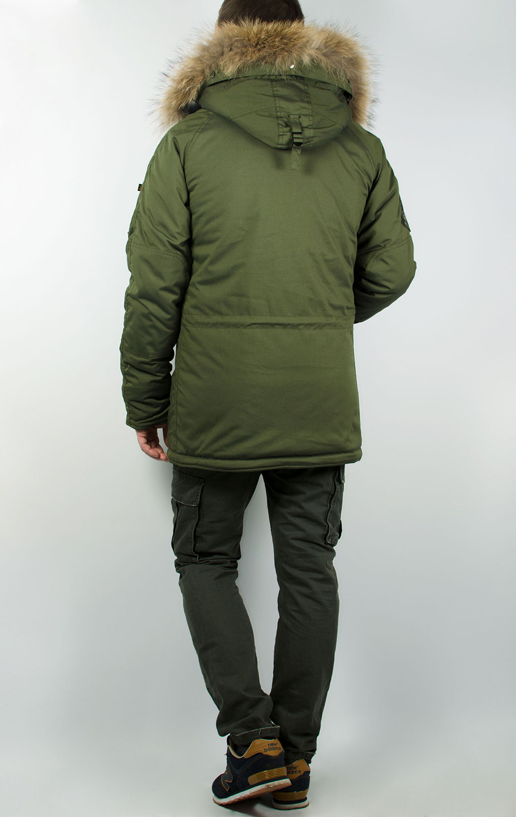 Аляска ALPHA INDUSTRIES EXPLORER натур. мех dark green 