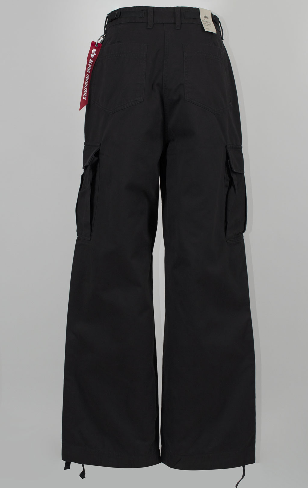 Женские брюки-карго парашюты ALPHA INDUSTRIES M-65 PANT плотные FW 24/25 black 