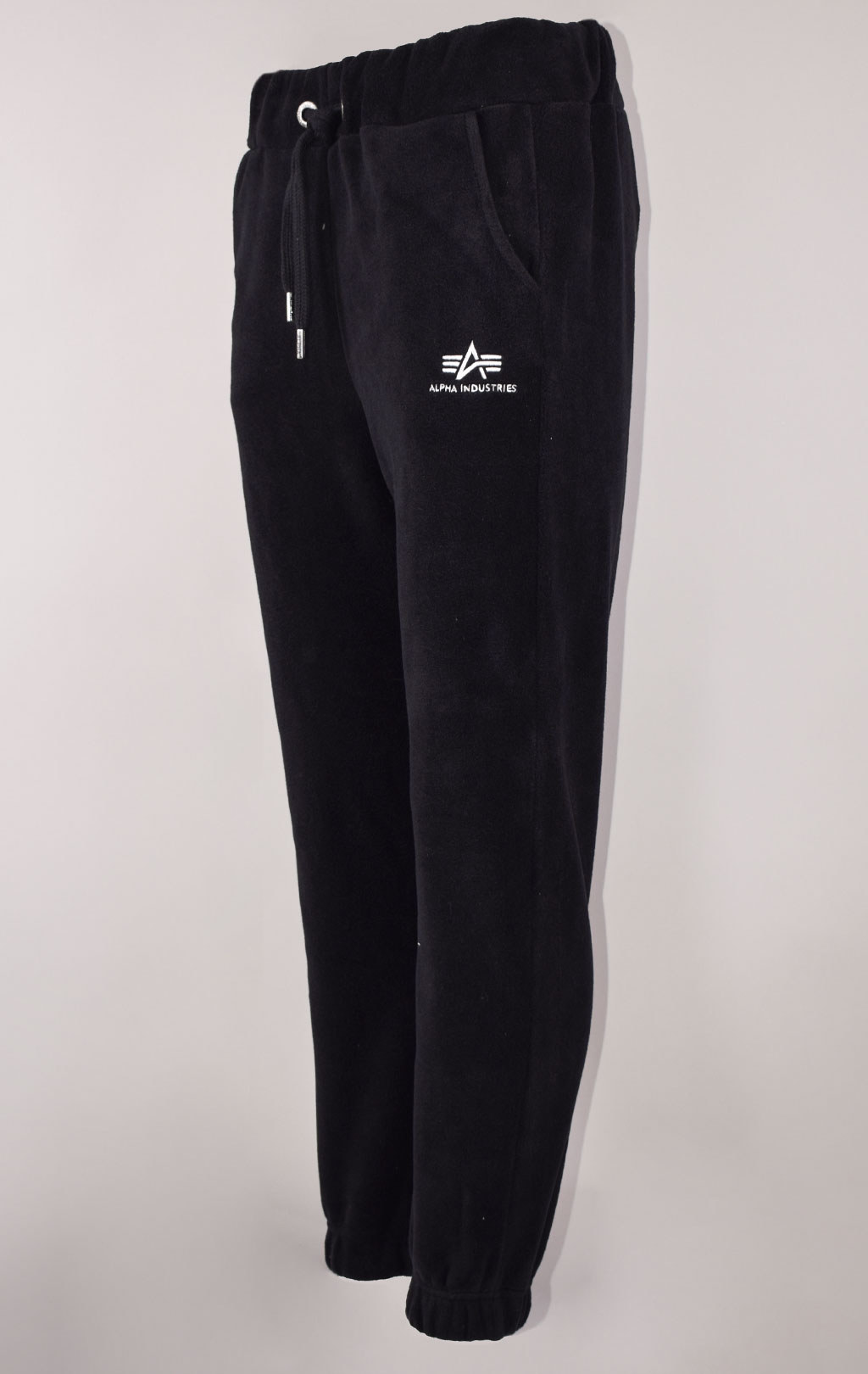 Женские брюки спортивные джоггеры ALPHA INDUSTRIES BASIC JOGGER POLAR FLEECE black 