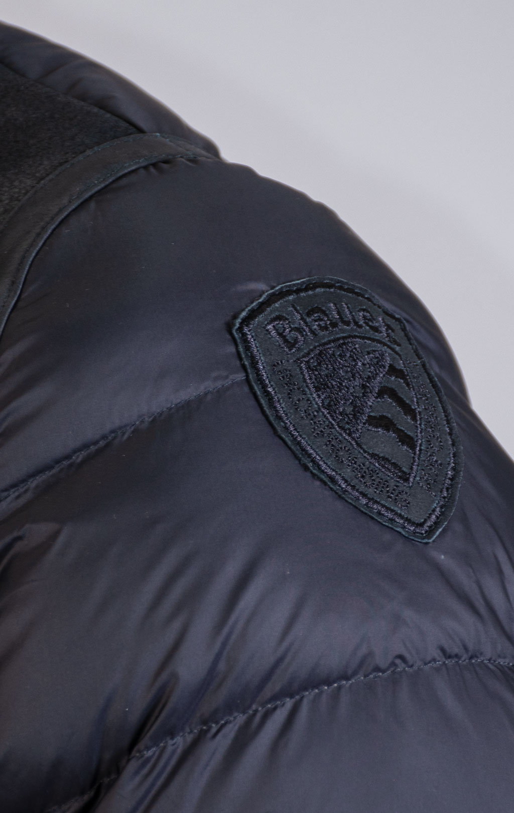 Куртка-пилот пуховая BLAUER FENNER кожа FW 25/26 black (L01333) 